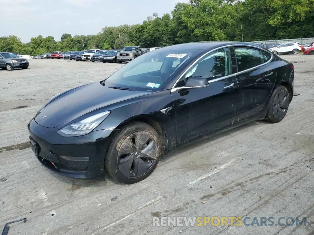 1 Photograph of a damaged car 5YJ3E1EB8KF208971 TESLA MODEL 3 2019