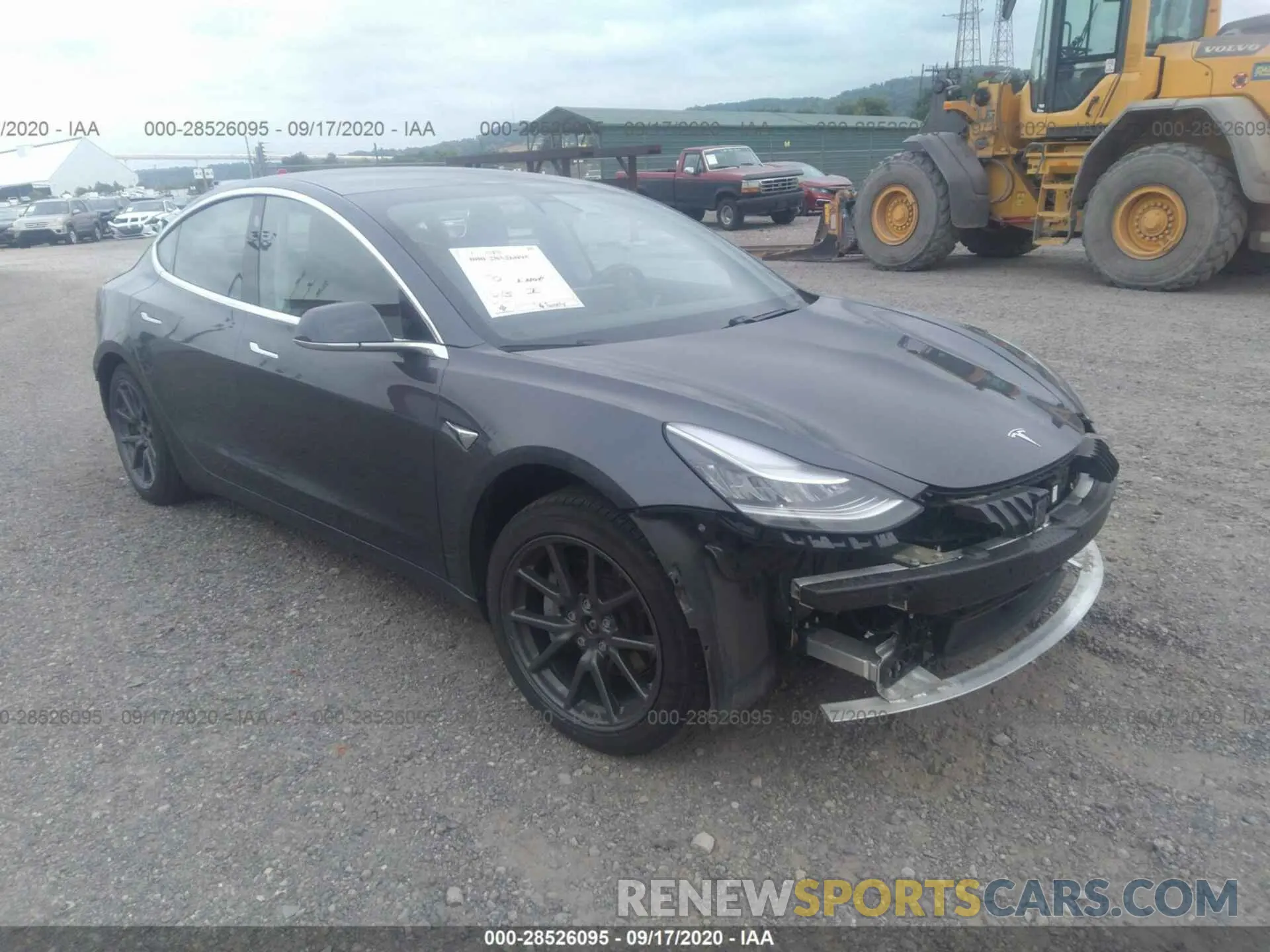 1 Photograph of a damaged car 5YJ3E1EB8KF209702 TESLA MODEL 3 2019