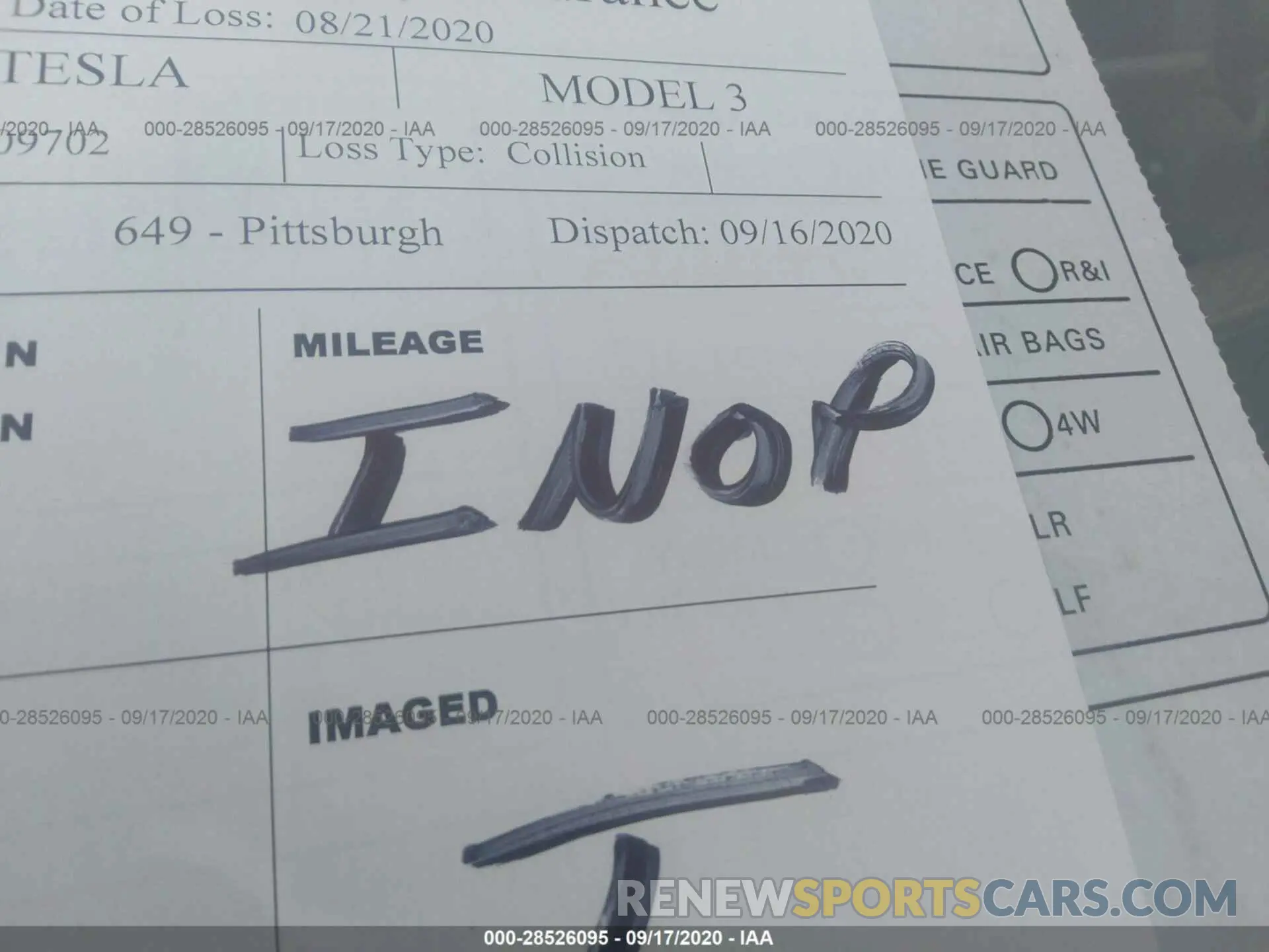 7 Photograph of a damaged car 5YJ3E1EB8KF209702 TESLA MODEL 3 2019