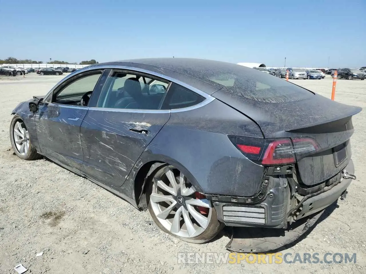 2 Photograph of a damaged car 5YJ3E1EB8KF231215 TESLA MODEL 3 2019