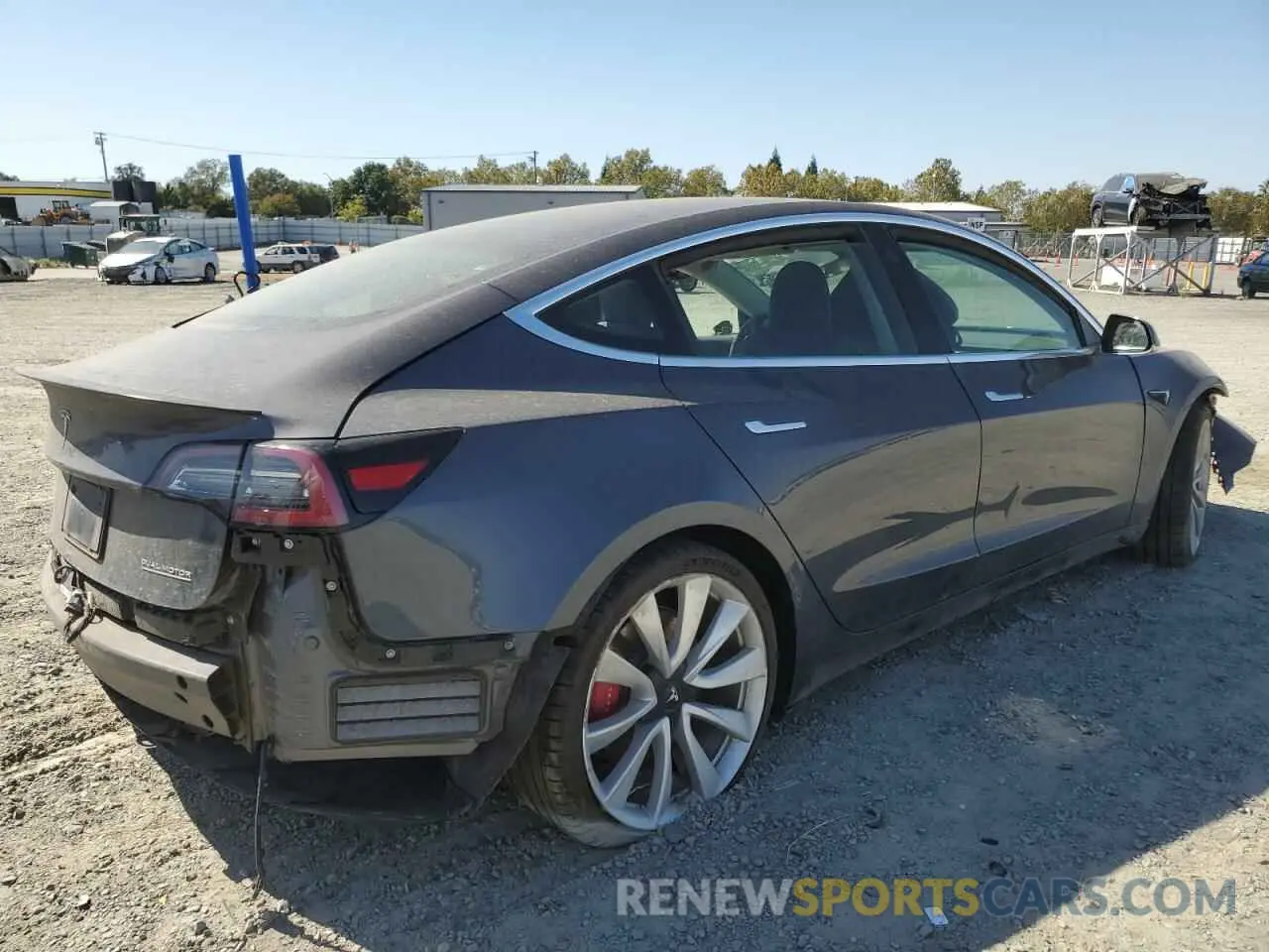 3 Photograph of a damaged car 5YJ3E1EB8KF231215 TESLA MODEL 3 2019