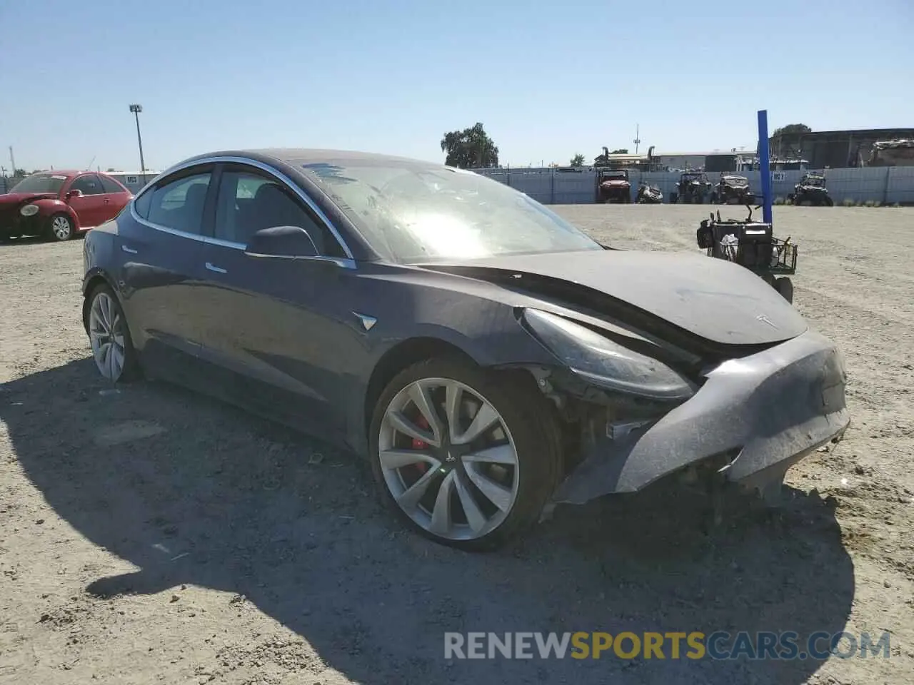 4 Photograph of a damaged car 5YJ3E1EB8KF231215 TESLA MODEL 3 2019
