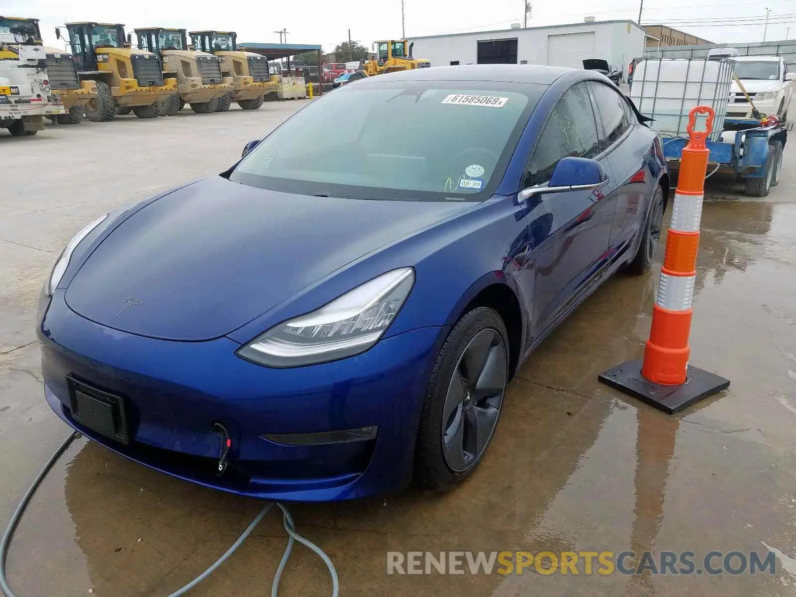 2 Photograph of a damaged car 5YJ3E1EB8KF359454 TESLA MODEL 3 2019