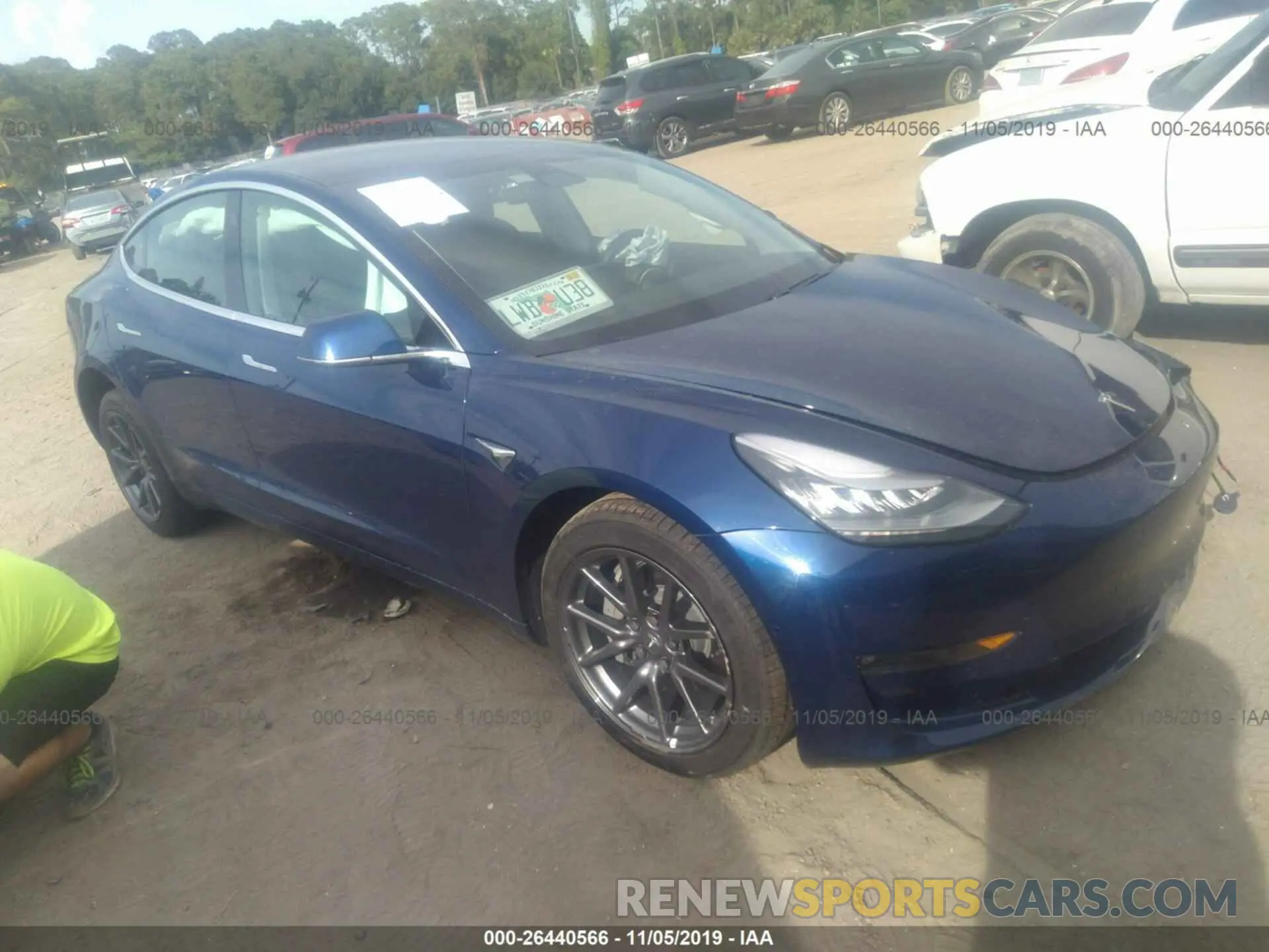 1 Photograph of a damaged car 5YJ3E1EB8KF359518 TESLA MODEL 3 2019