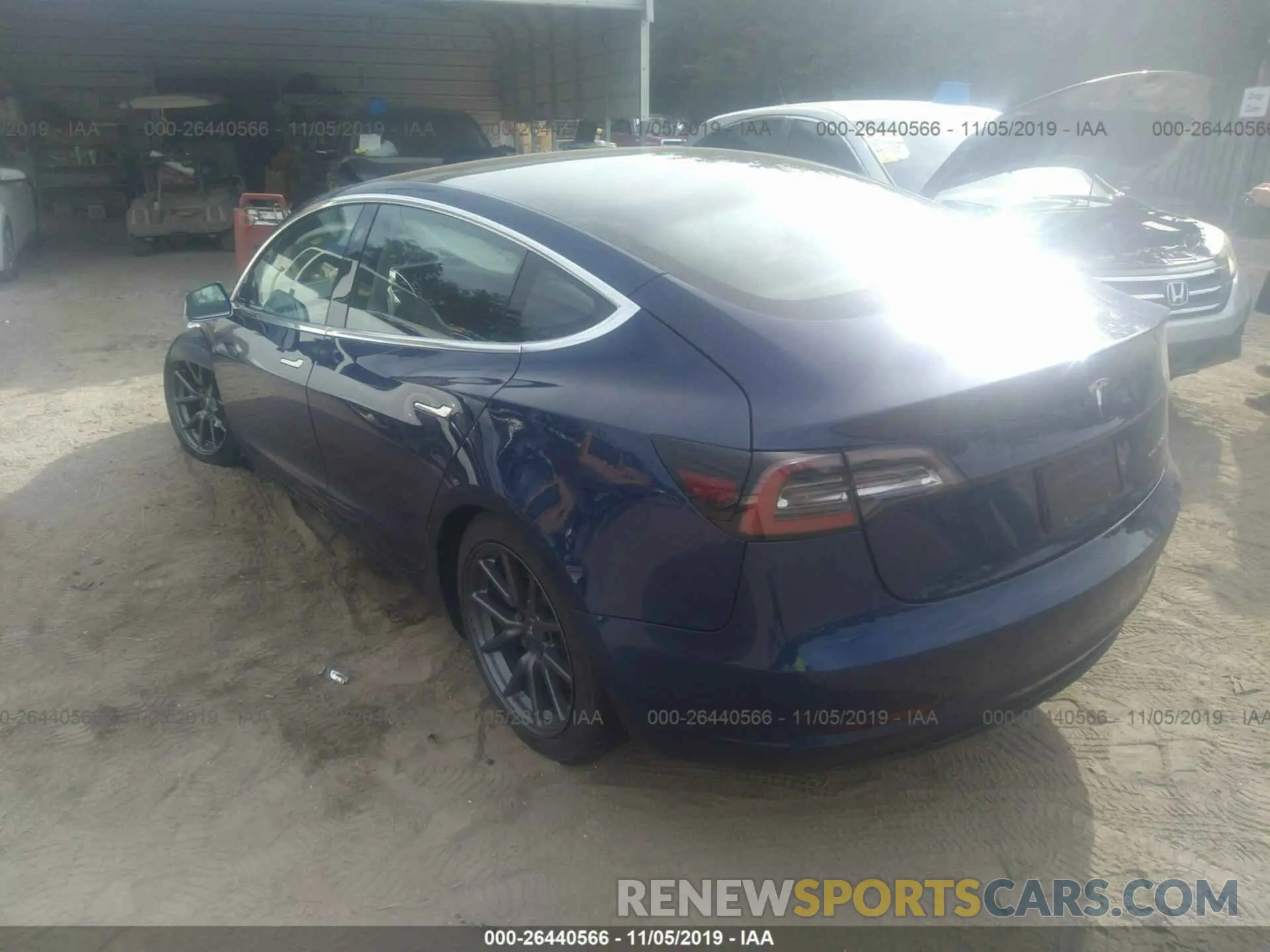 3 Photograph of a damaged car 5YJ3E1EB8KF359518 TESLA MODEL 3 2019