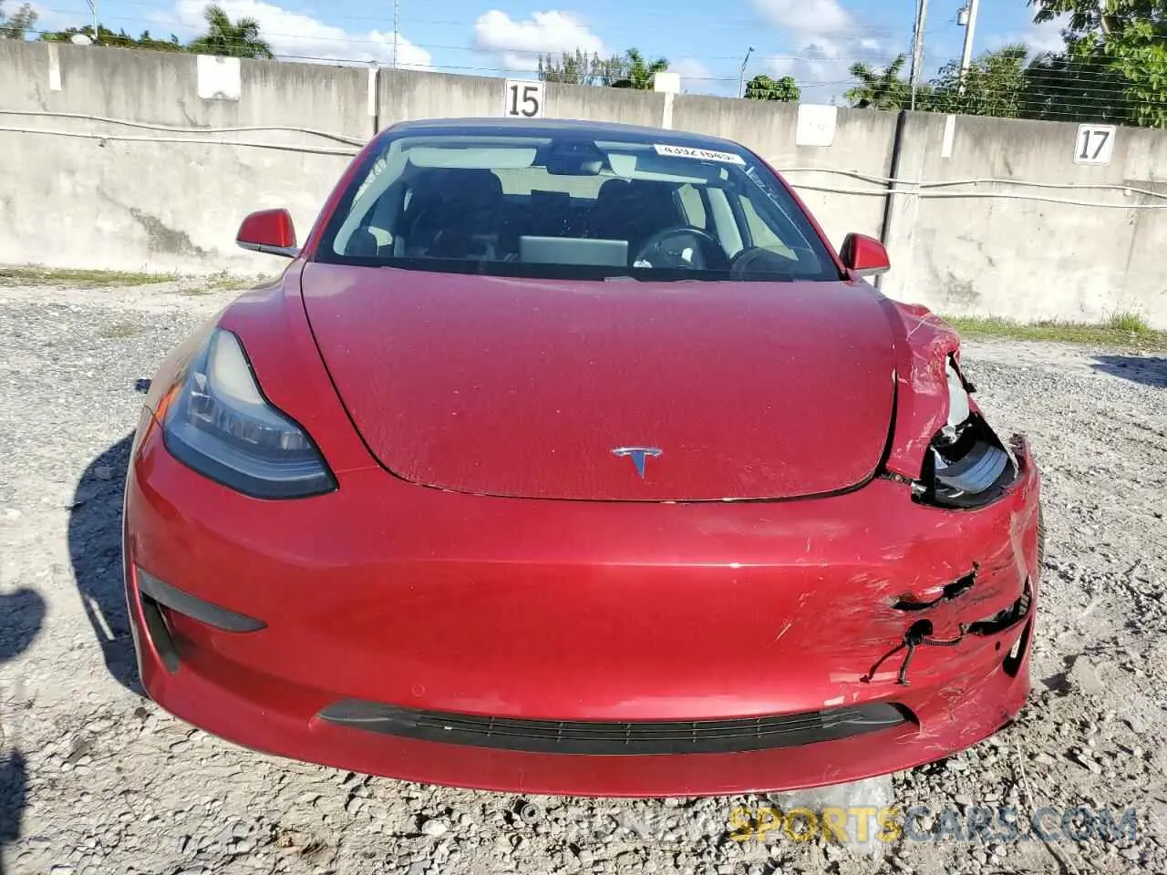 5 Фотография поврежденного автомобиля 5YJ3E1EB8KF389649 TESLA MODEL 3 2019