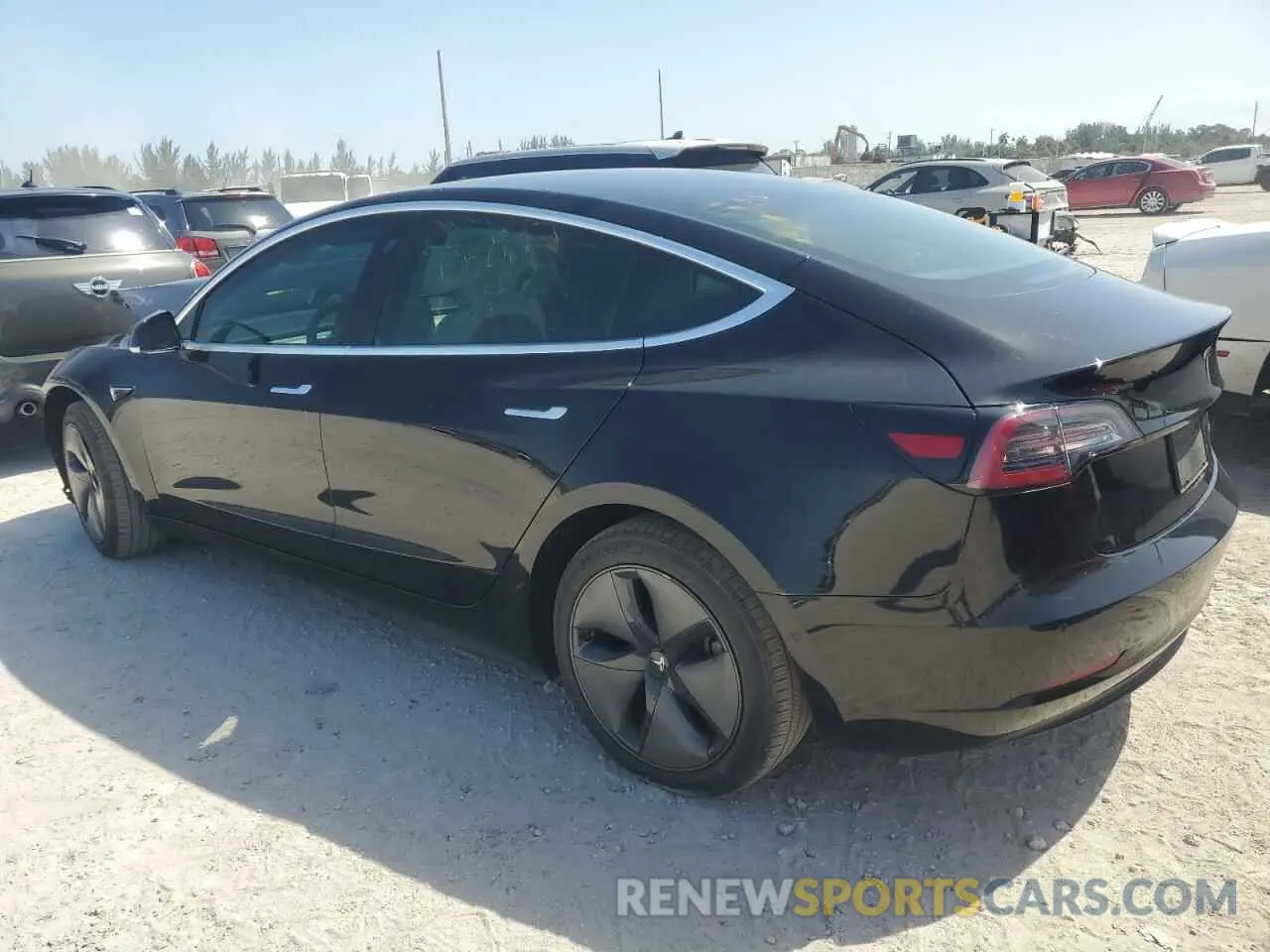 2 Photograph of a damaged car 5YJ3E1EB8KF391286 TESLA MODEL 3 2019