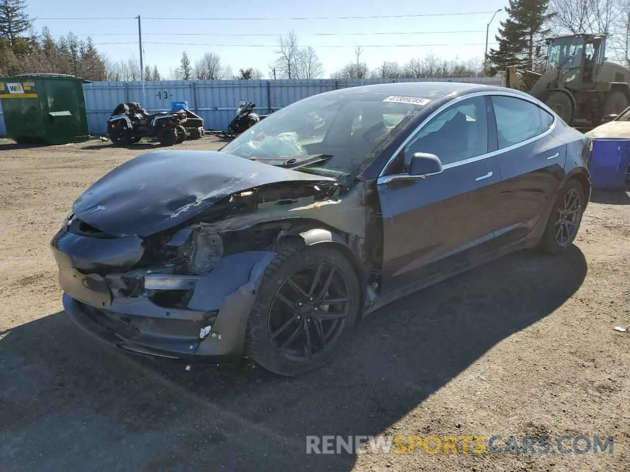 1 Фотография поврежденного автомобиля 5YJ3E1EB8KF452023 TESLA MODEL 3 2019