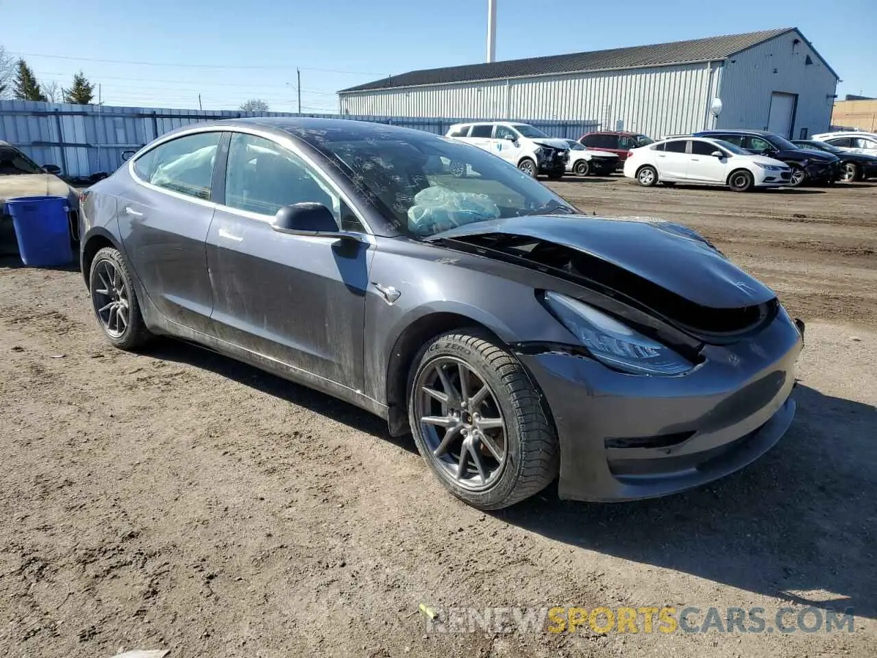 4 Фотография поврежденного автомобиля 5YJ3E1EB8KF452023 TESLA MODEL 3 2019