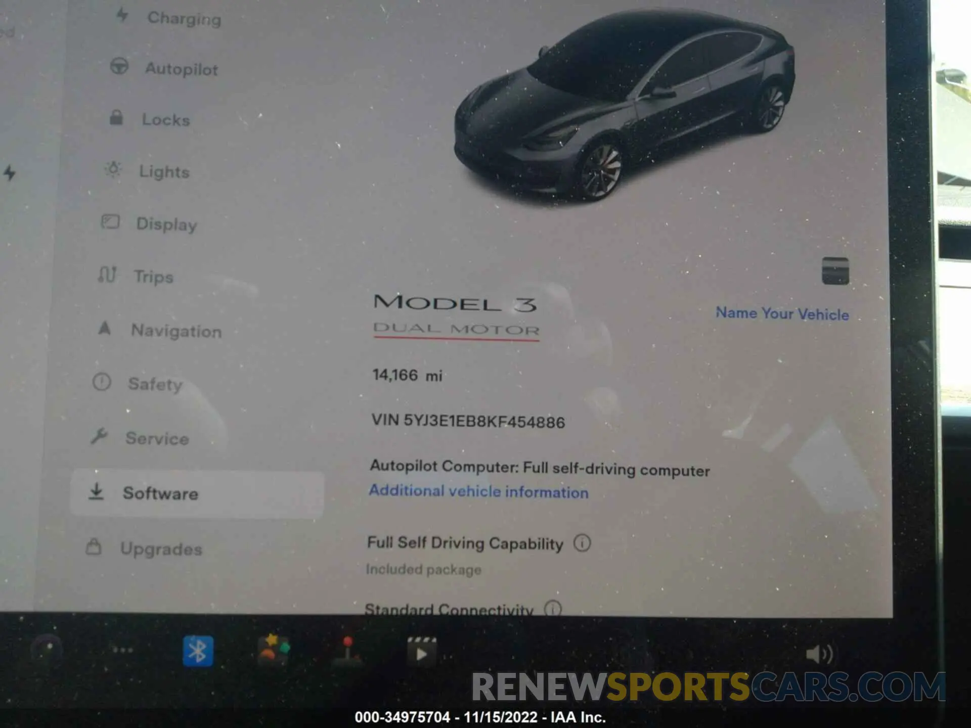 7 Photograph of a damaged car 5YJ3E1EB8KF454886 TESLA MODEL 3 2019