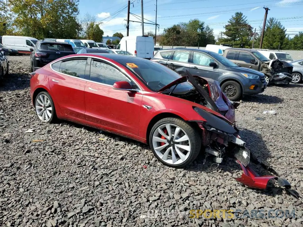 4 Photograph of a damaged car 5YJ3E1EB8KF454936 TESLA MODEL 3 2019