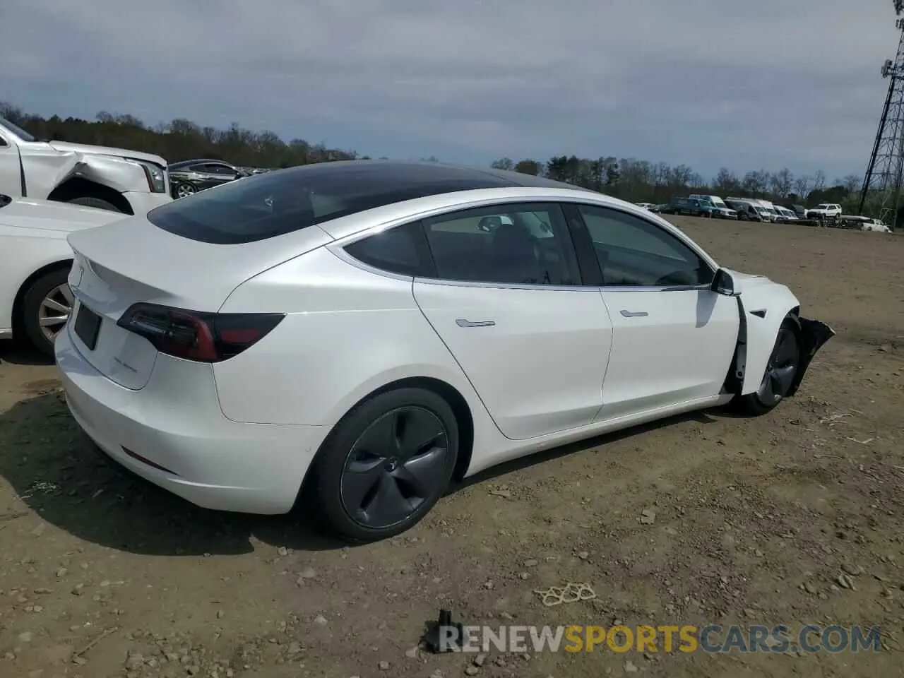3 Photograph of a damaged car 5YJ3E1EB8KF493929 TESLA MODEL 3 2019