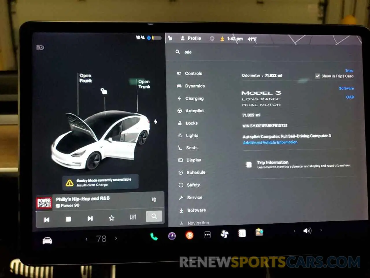 9 Photograph of a damaged car 5YJ3E1EB8KF510731 TESLA MODEL 3 2019