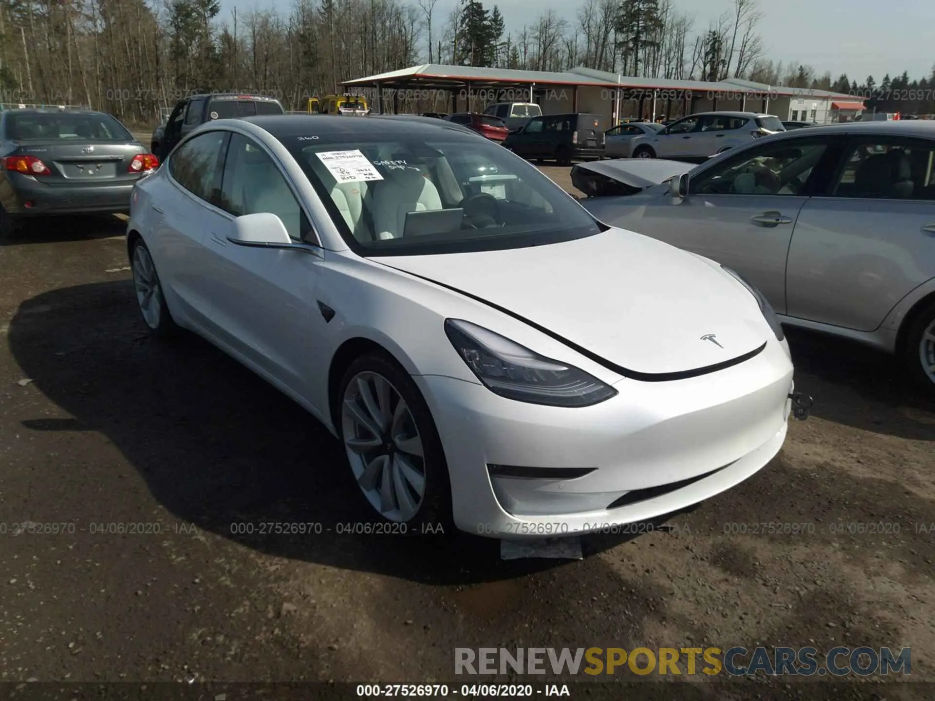 1 Photograph of a damaged car 5YJ3E1EB8KF514469 TESLA MODEL 3 2019