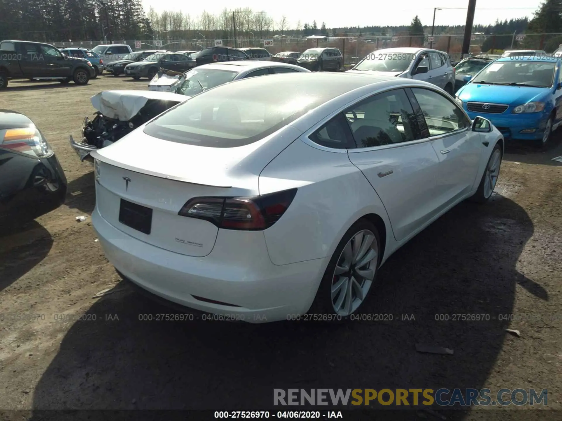 4 Photograph of a damaged car 5YJ3E1EB8KF514469 TESLA MODEL 3 2019