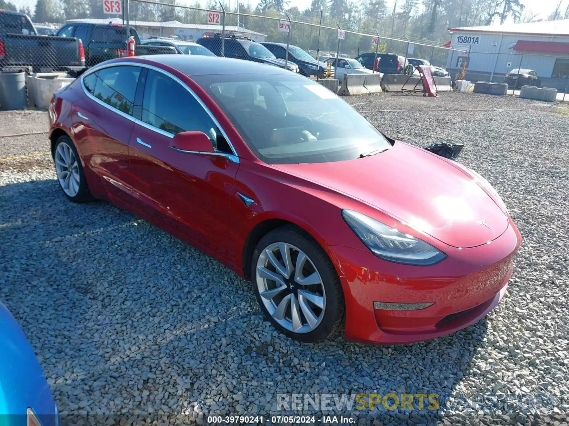 1 Photograph of a damaged car 5YJ3E1EB9KF189718 TESLA MODEL 3 2019