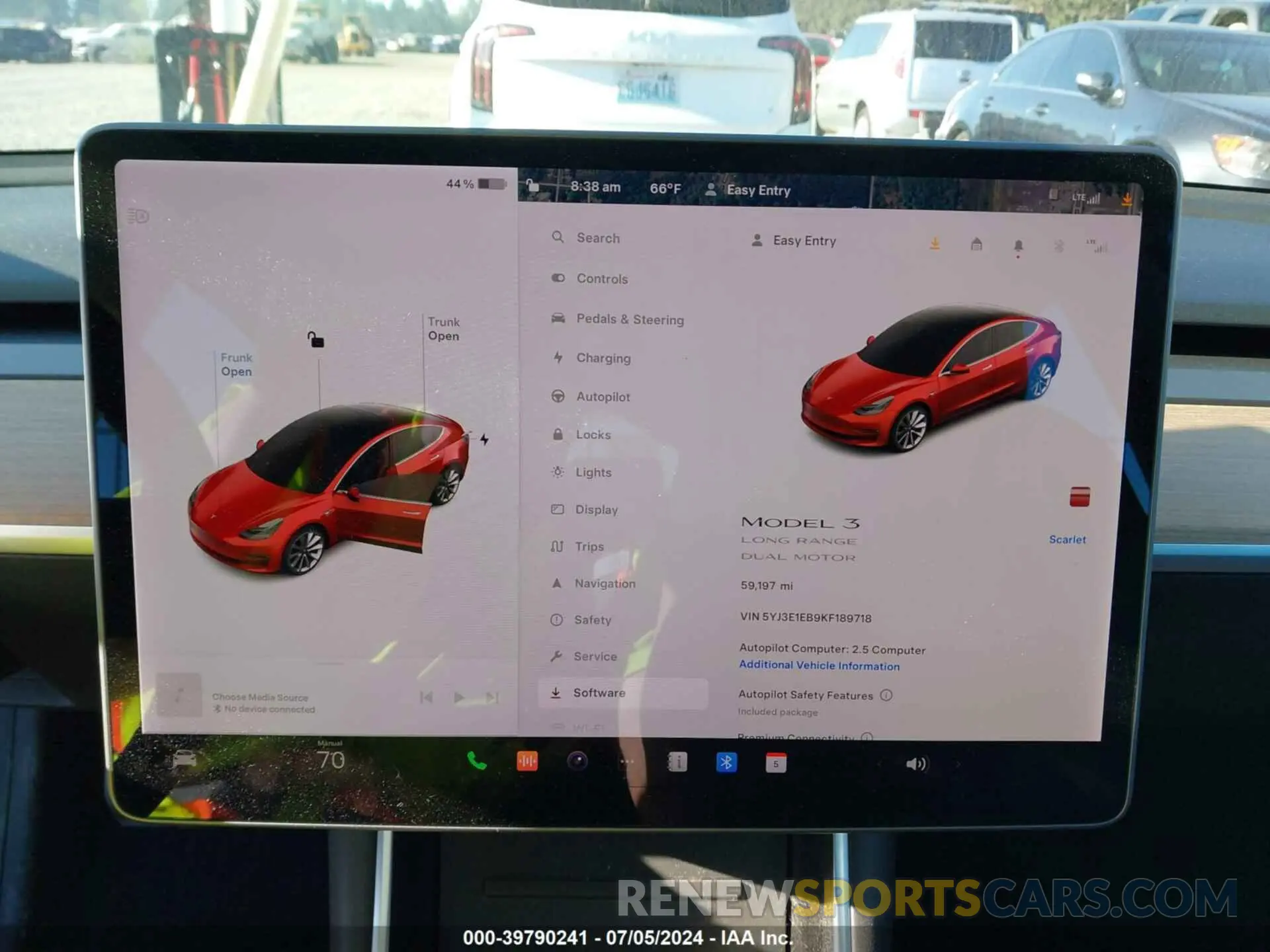 19 Photograph of a damaged car 5YJ3E1EB9KF189718 TESLA MODEL 3 2019