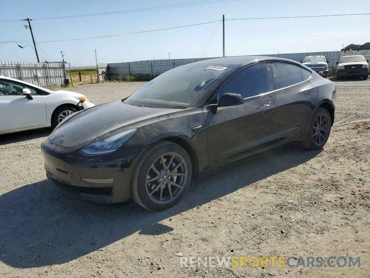 1 Photograph of a damaged car 5YJ3E1EB9KF209319 TESLA MODEL 3 2019