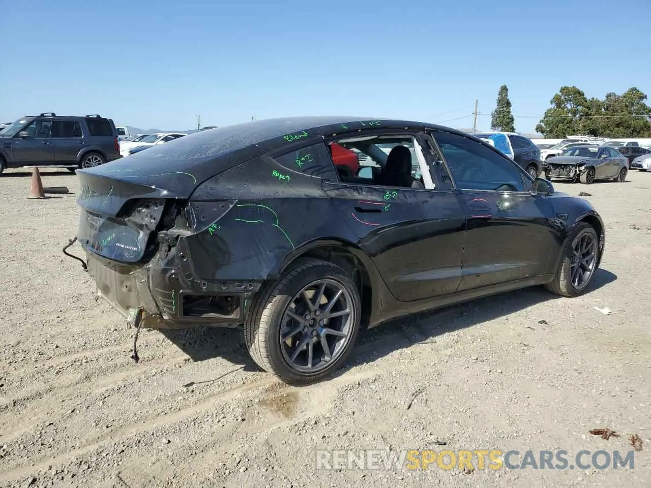 3 Photograph of a damaged car 5YJ3E1EB9KF209319 TESLA MODEL 3 2019