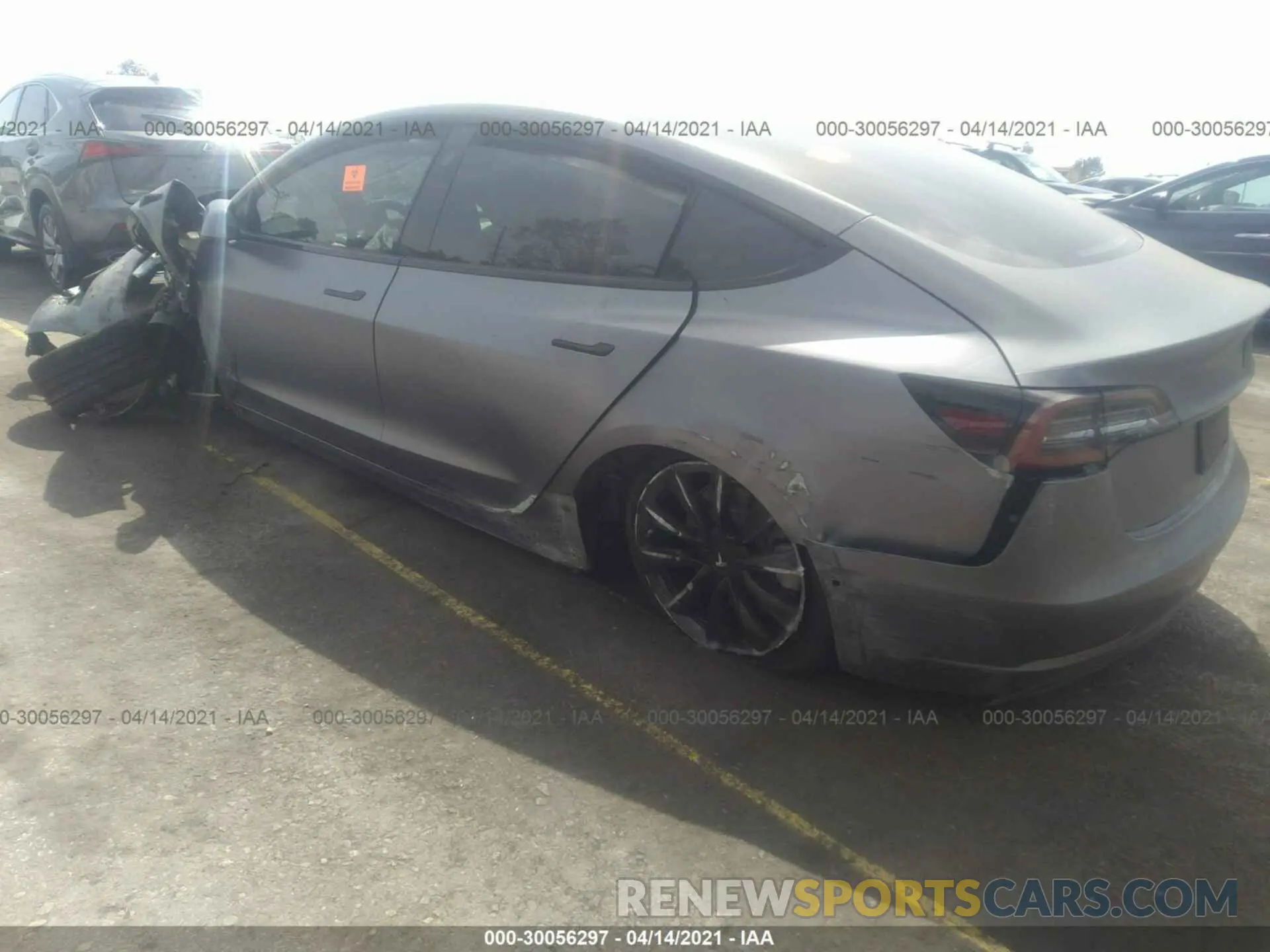 3 Photograph of a damaged car 5YJ3E1EB9KF213919 TESLA MODEL 3 2019