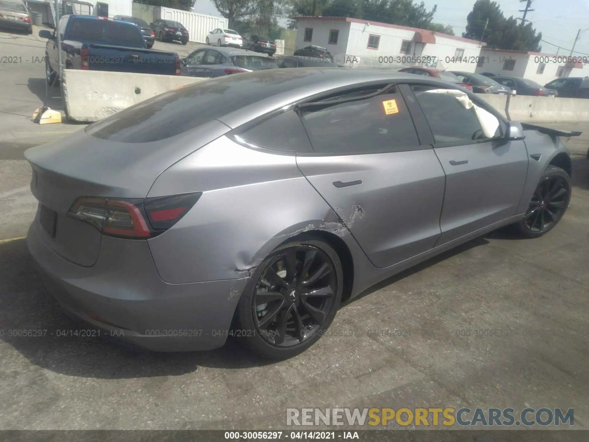 4 Photograph of a damaged car 5YJ3E1EB9KF213919 TESLA MODEL 3 2019