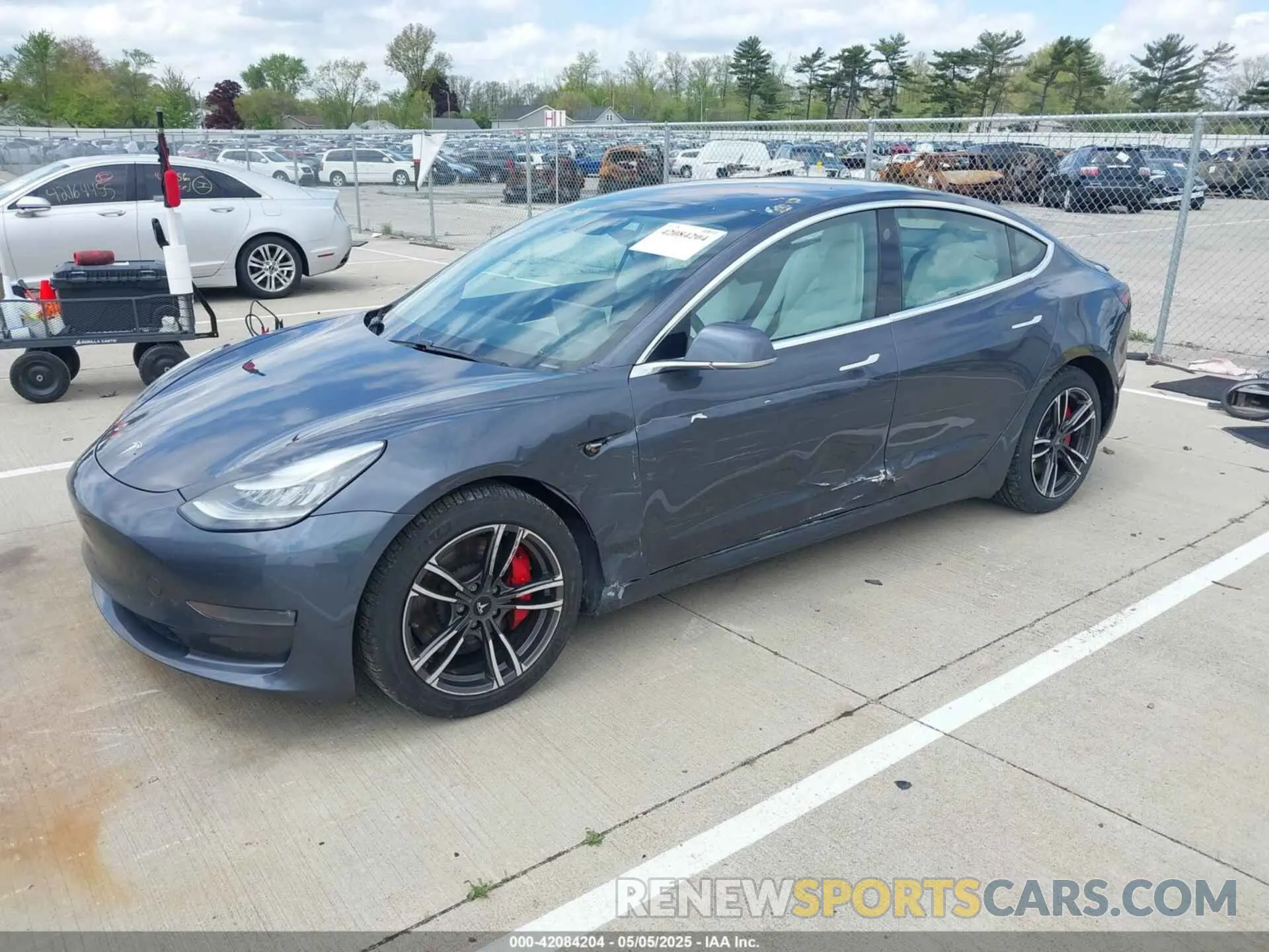 2 Photograph of a damaged car 5YJ3E1EB9KF230493 TESLA MODEL 3 2019