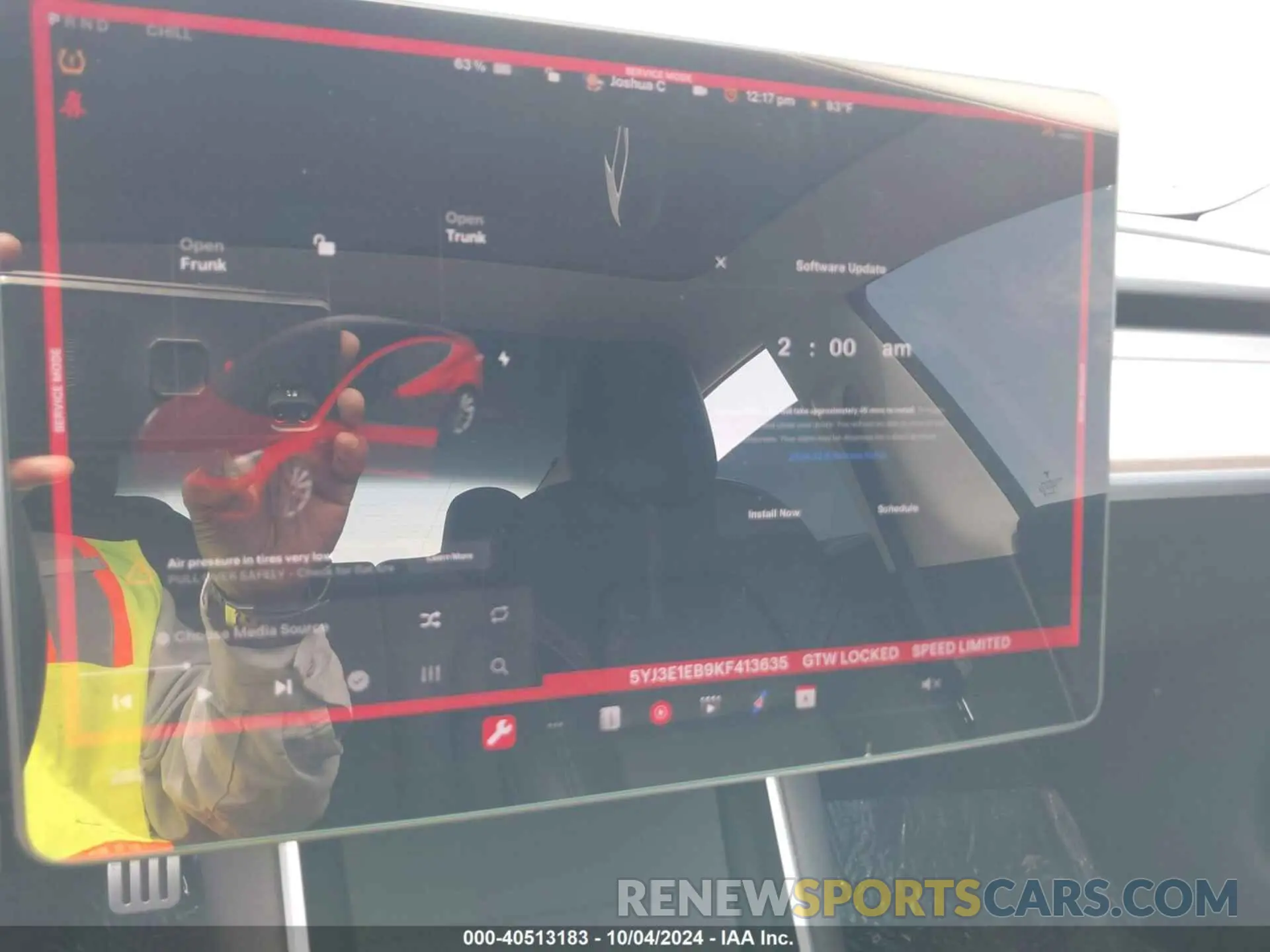 18 Photograph of a damaged car 5YJ3E1EB9KF413635 TESLA MODEL 3 2019