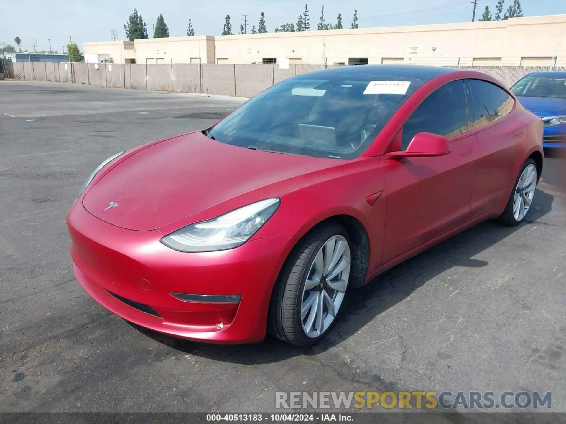 2 Photograph of a damaged car 5YJ3E1EB9KF413635 TESLA MODEL 3 2019