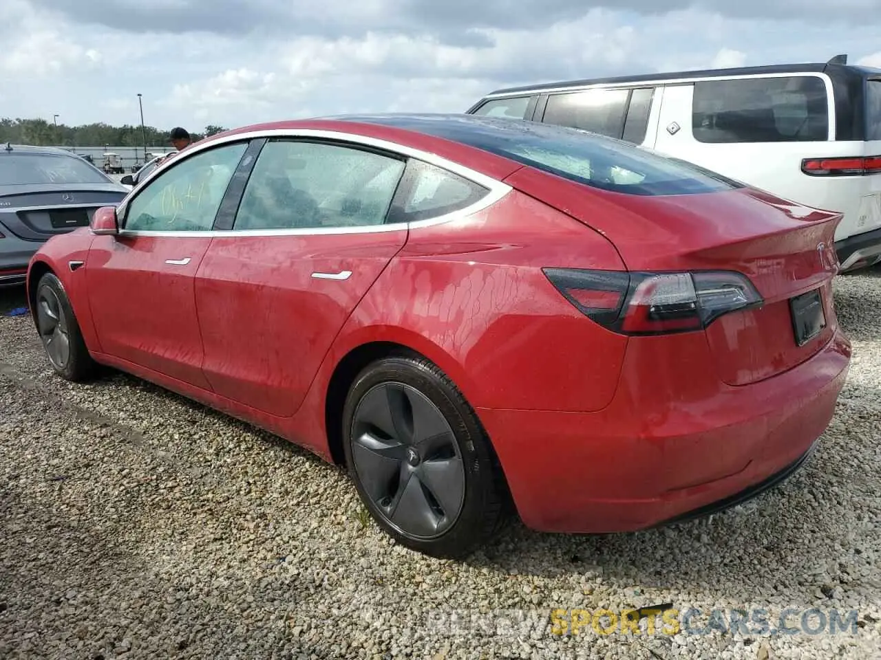 2 Photograph of a damaged car 5YJ3E1EB9KF418205 TESLA MODEL 3 2019