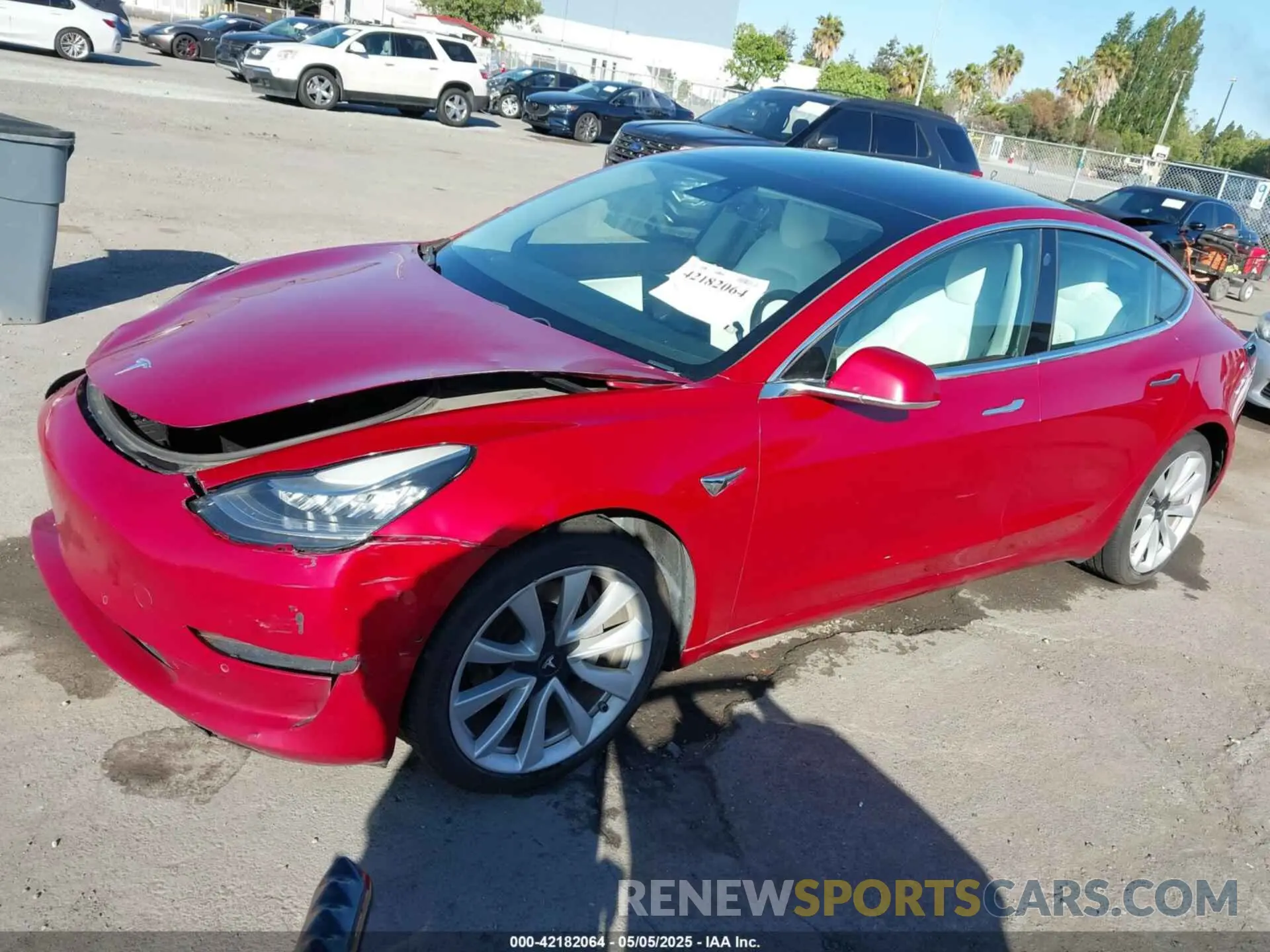 2 Фотография поврежденного автомобиля 5YJ3E1EB9KF421797 TESLA MODEL 3 2019