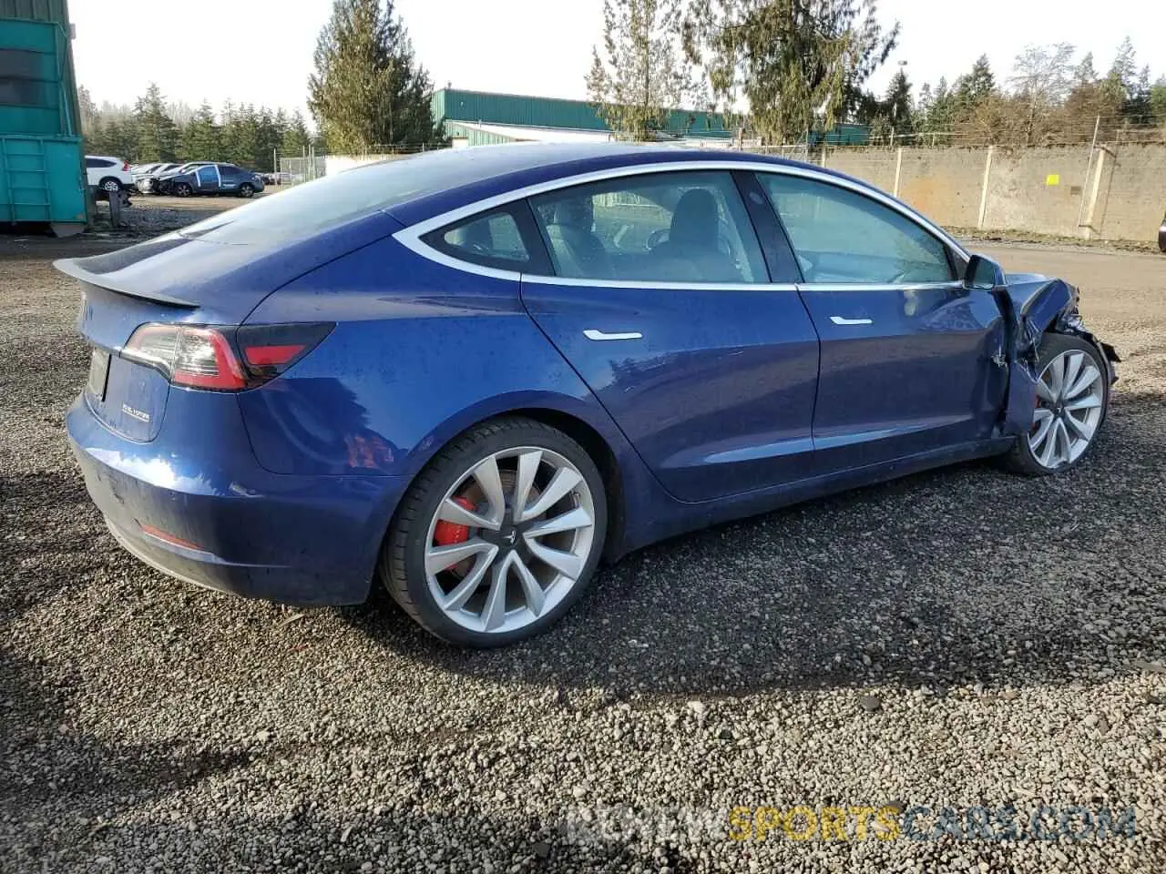 3 Photograph of a damaged car 5YJ3E1EB9KF422013 TESLA MODEL 3 2019