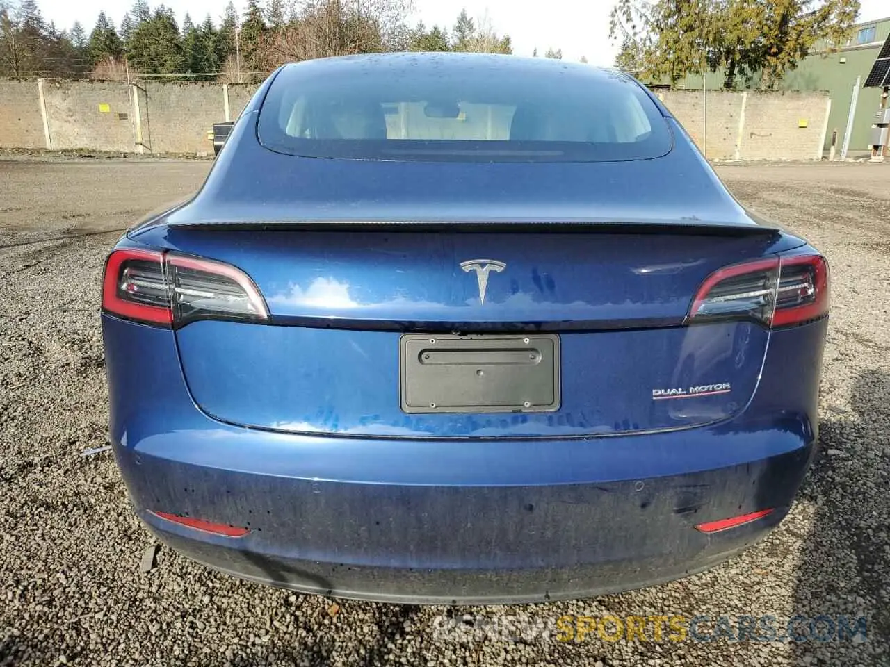 6 Photograph of a damaged car 5YJ3E1EB9KF422013 TESLA MODEL 3 2019