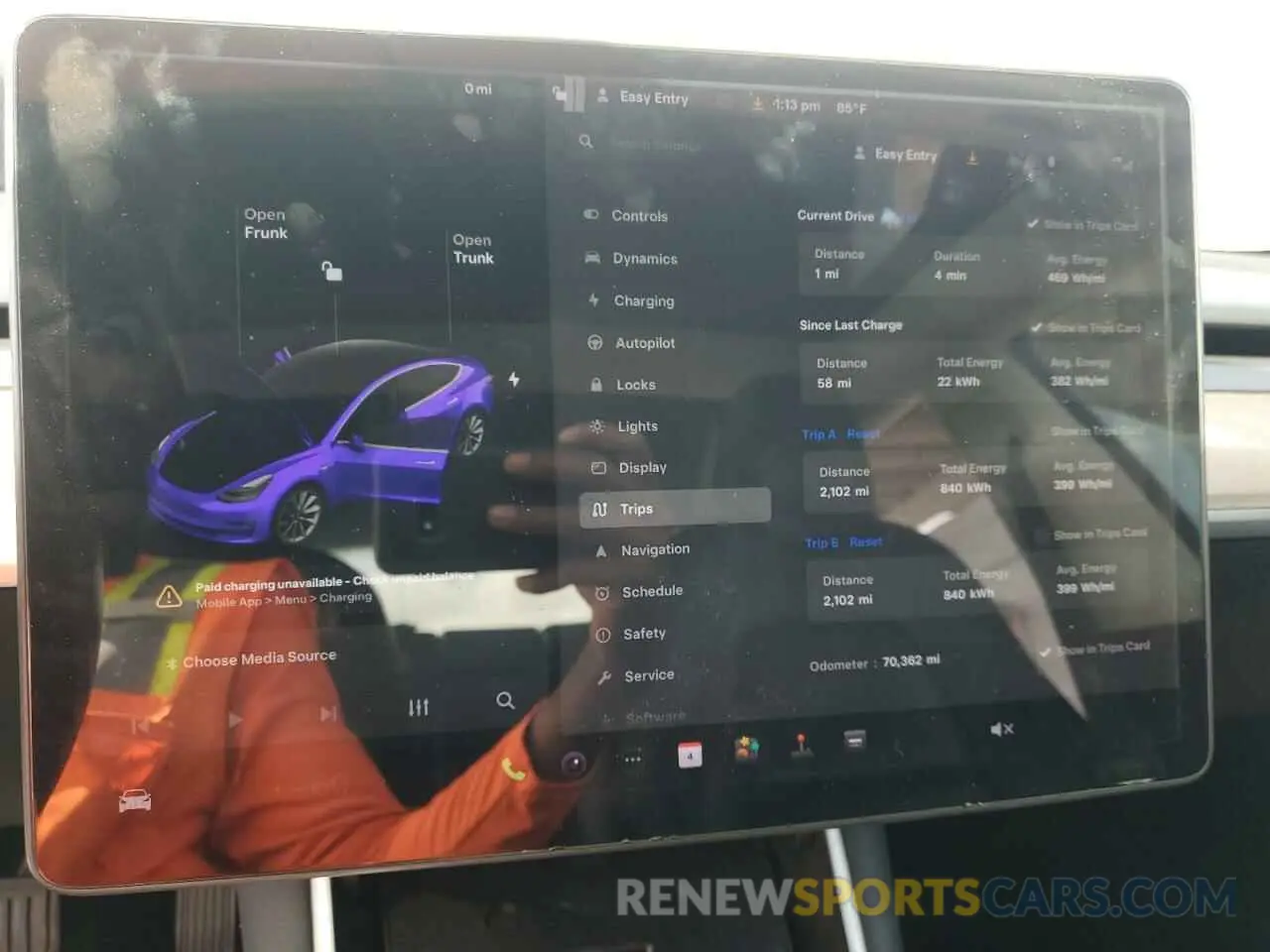 9 Photograph of a damaged car 5YJ3E1EB9KF469445 TESLA MODEL 3 2019
