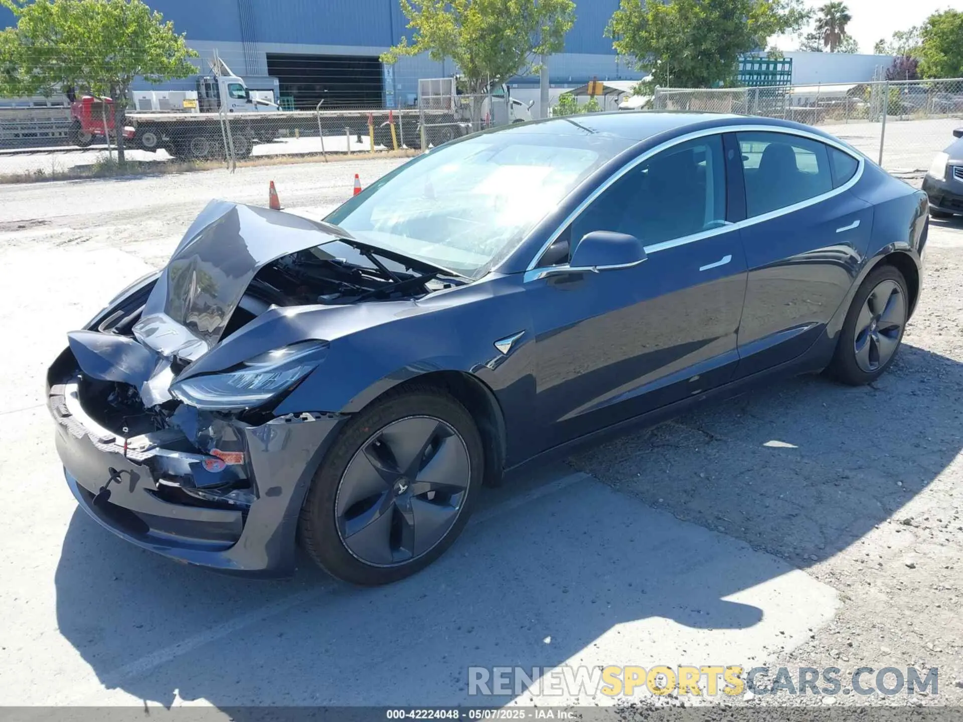 2 Photograph of a damaged car 5YJ3E1EB9KF526596 TESLA MODEL 3 2019
