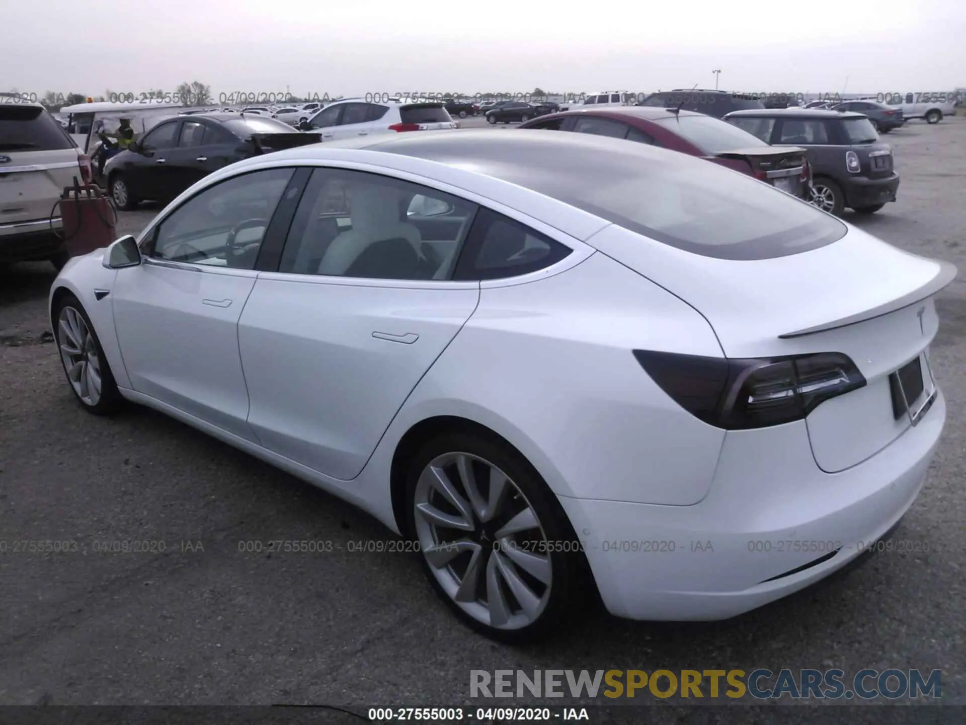 3 Photograph of a damaged car 5YJ3E1EBXKF214108 TESLA MODEL 3 2019