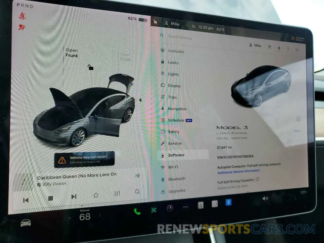 9 Фотография поврежденного автомобиля 5YJ3E1EBXKF389264 TESLA MODEL 3 2019
