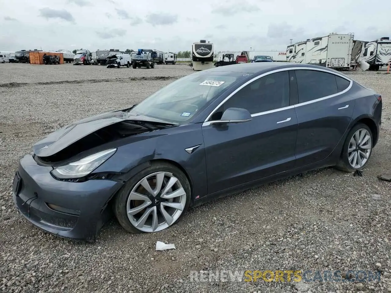 1 Фотография поврежденного автомобиля 5YJ3E1EBXKF389362 TESLA MODEL 3 2019