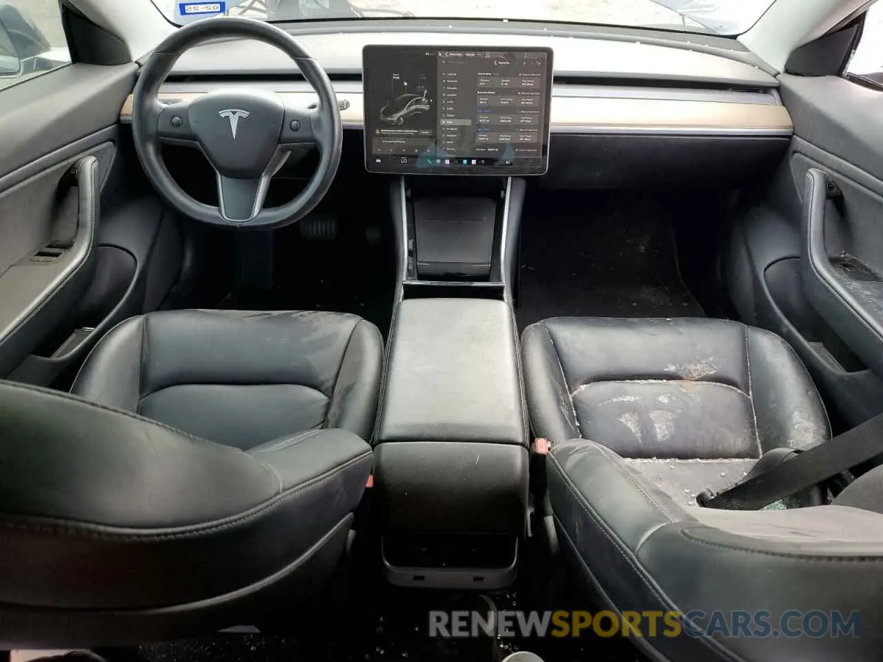 8 Фотография поврежденного автомобиля 5YJ3E1EBXKF389362 TESLA MODEL 3 2019