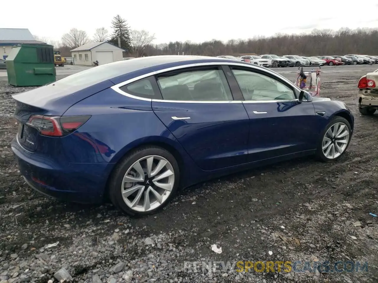 3 Photograph of a damaged car 5YJ3E1EBXKF389877 TESLA MODEL 3 2019