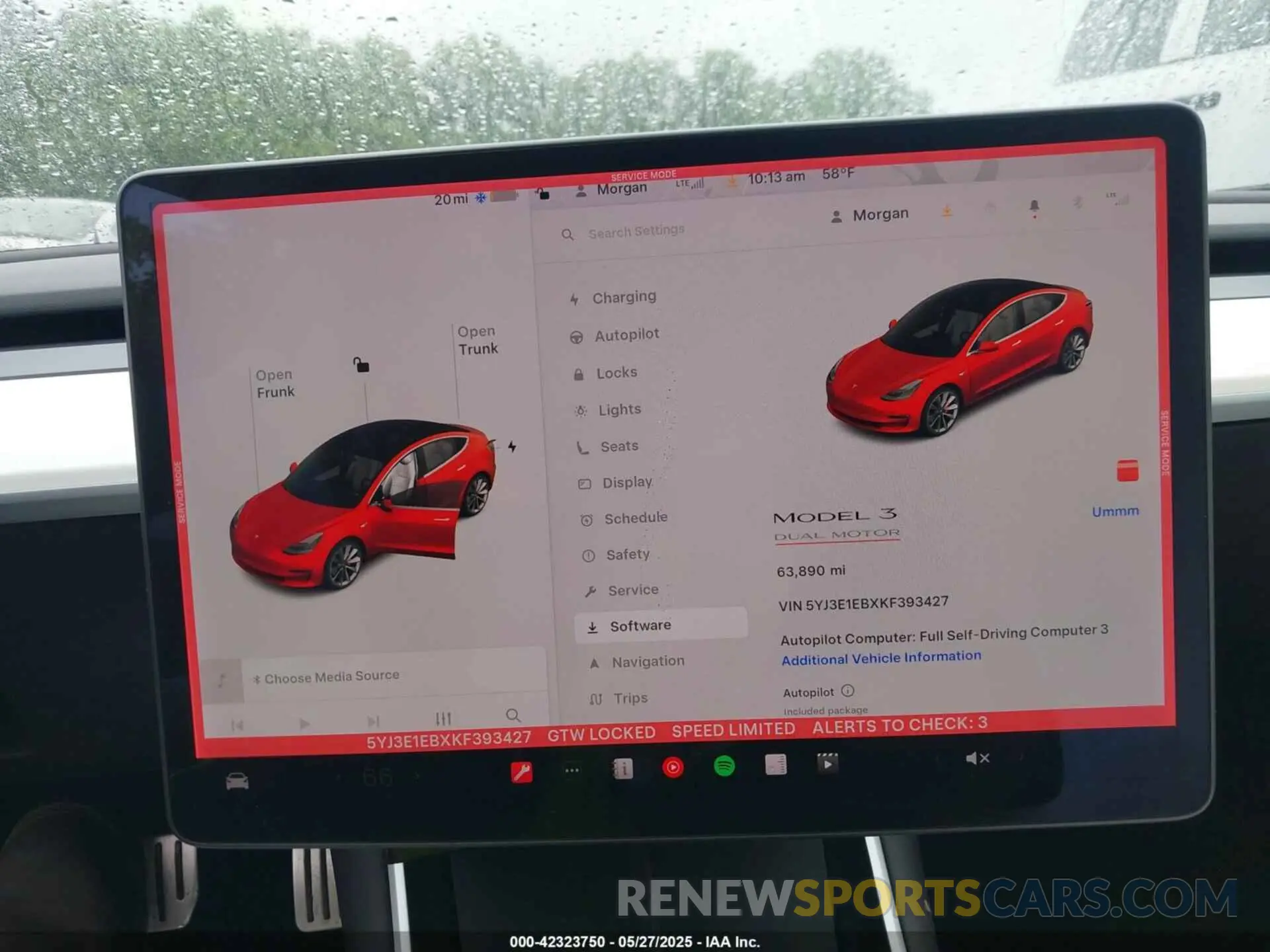17 Photograph of a damaged car 5YJ3E1EBXKF393427 TESLA MODEL 3 2019