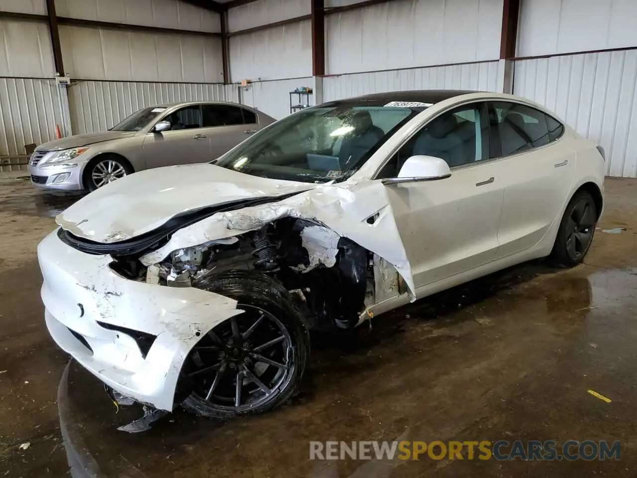 1 Photograph of a damaged car 5YJ3E1EBXKF469888 TESLA MODEL 3 2019