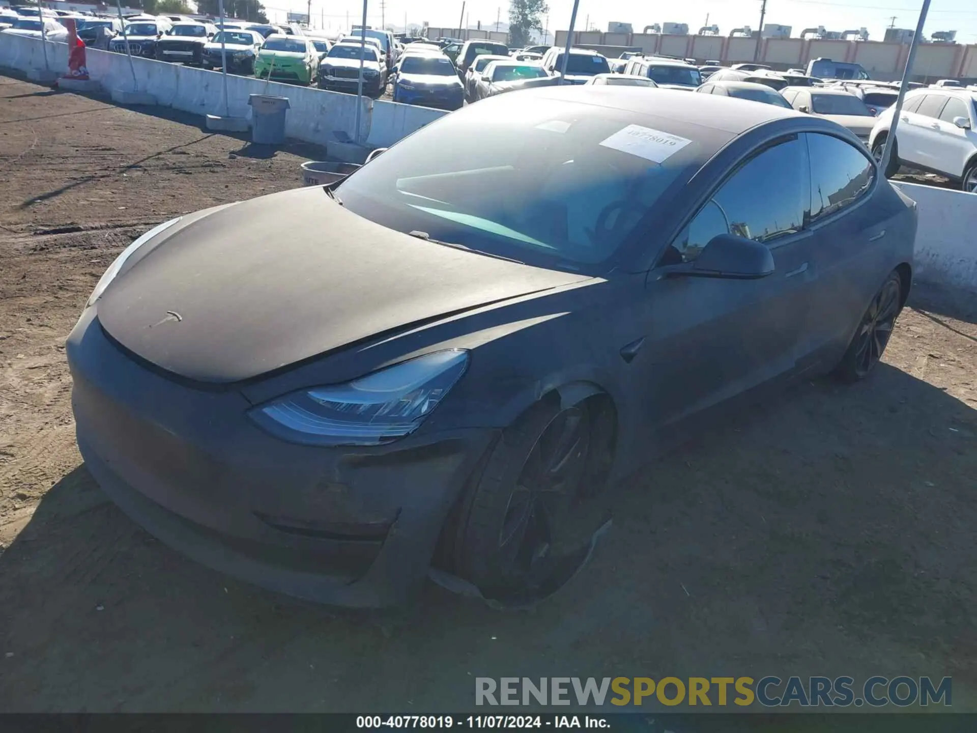 2 Фотография поврежденного автомобиля 5YJ3E1EBXKF476968 TESLA MODEL 3 2019
