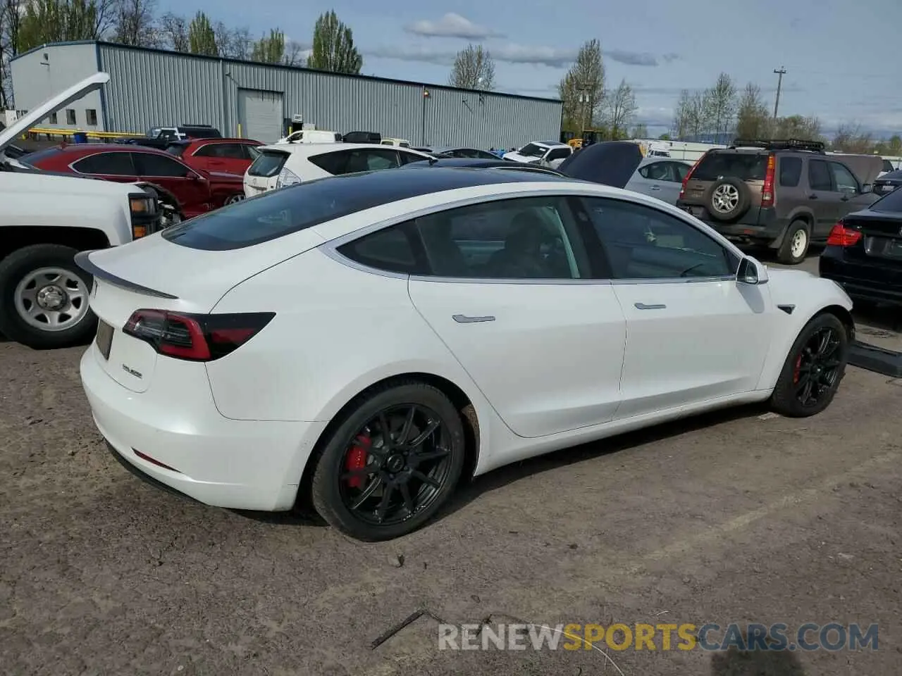 3 Photograph of a damaged car 5YJ3E1EBXKF487064 TESLA MODEL 3 2019