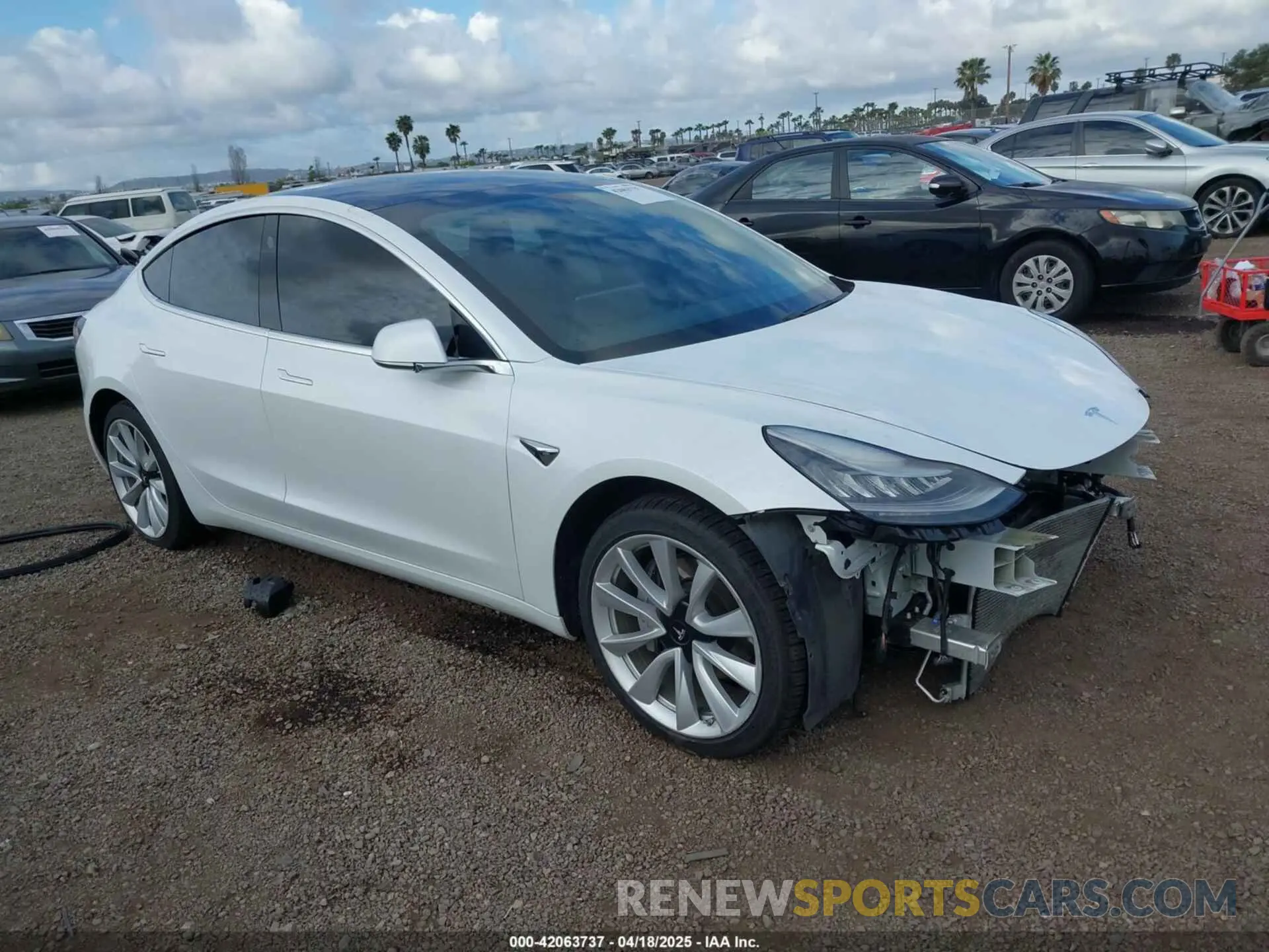 1 Фотография поврежденного автомобиля 5YJ3E1EBXKF512710 TESLA MODEL 3 2019