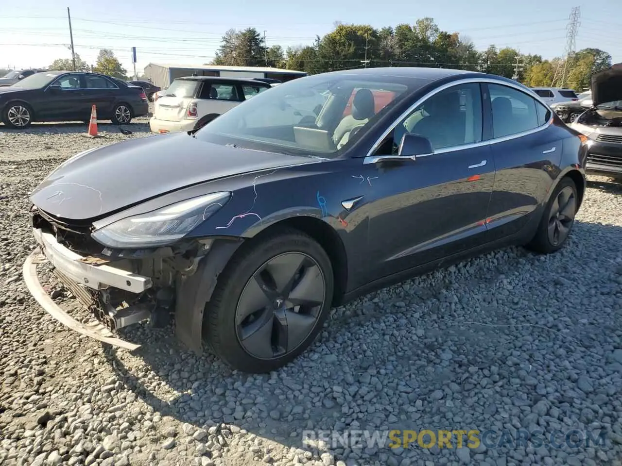 1 Фотография поврежденного автомобиля 5YJ3E1EA0LF590342 TESLA MODEL 3 2020