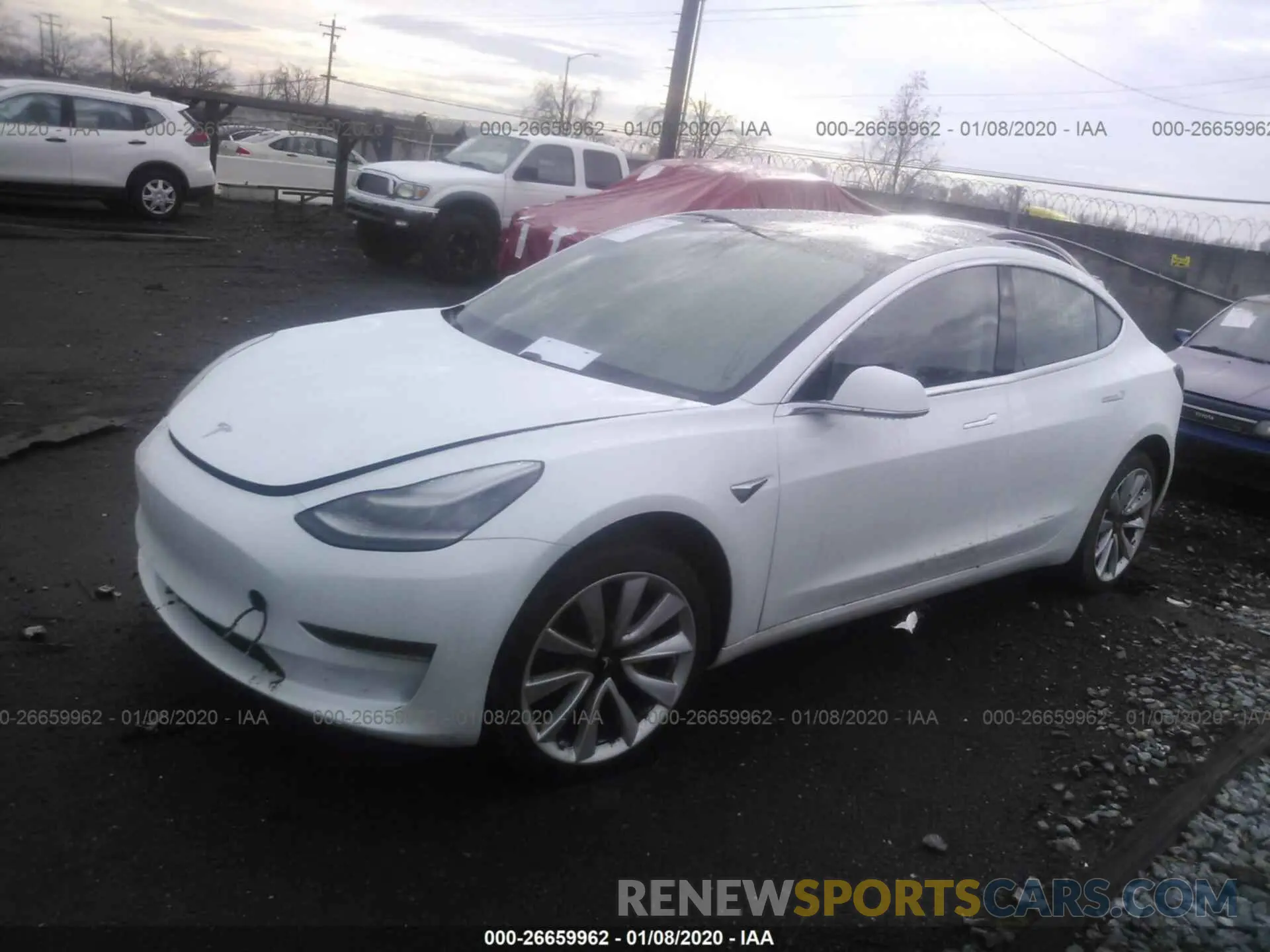2 Фотография поврежденного автомобиля 5YJ3E1EA0LF590910 TESLA MODEL 3 2020