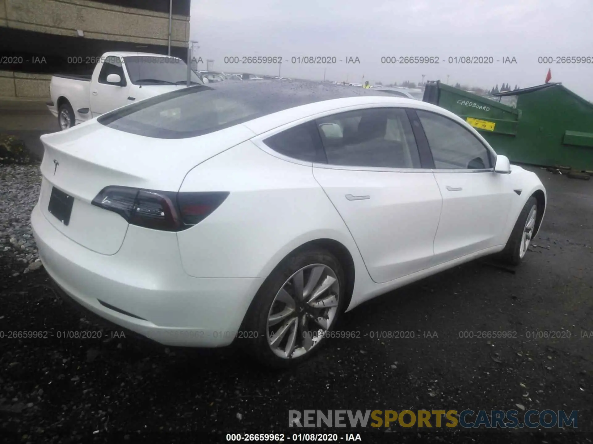 4 Фотография поврежденного автомобиля 5YJ3E1EA0LF590910 TESLA MODEL 3 2020