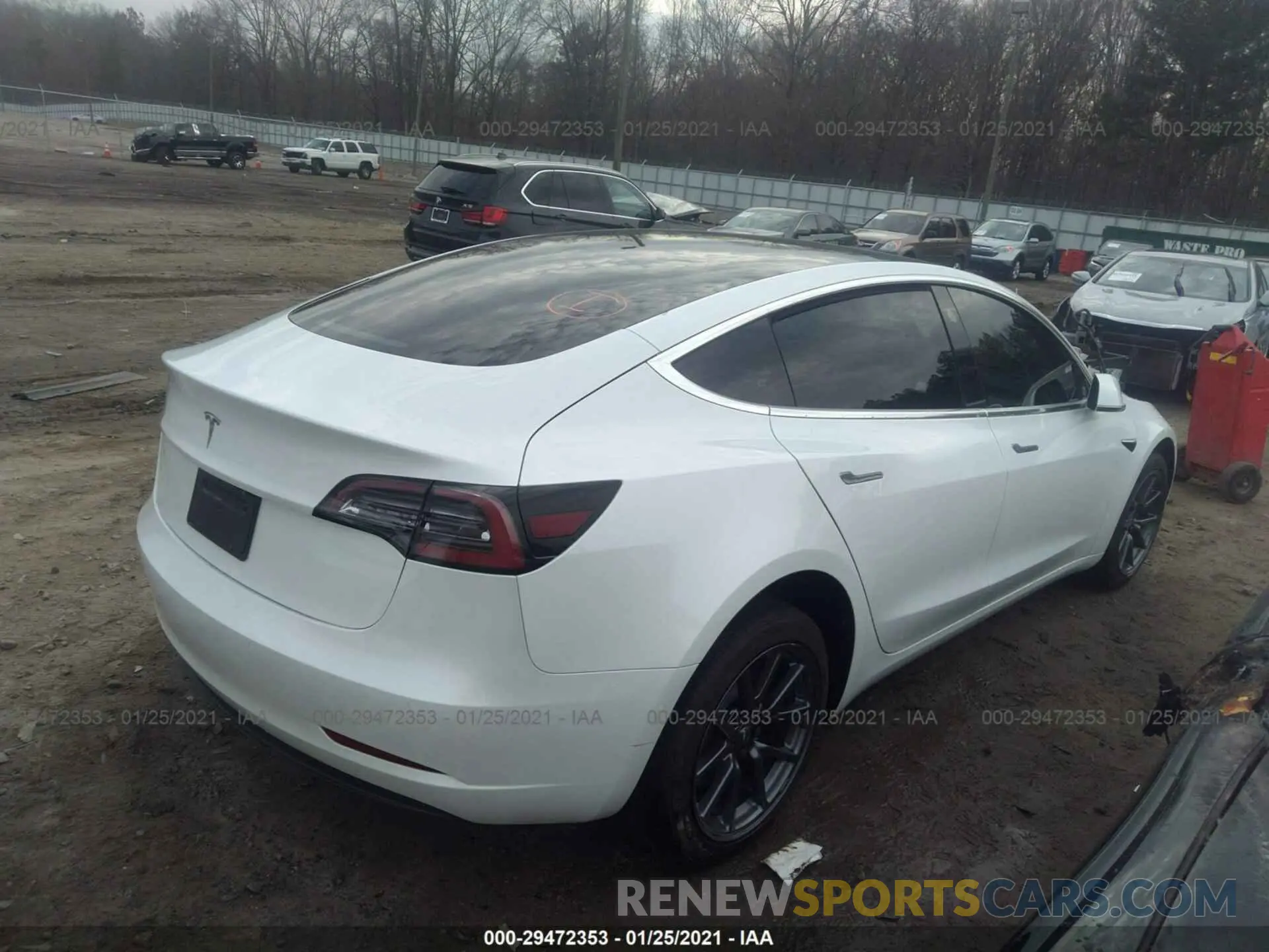 4 Photograph of a damaged car 5YJ3E1EA0LF598960 TESLA MODEL 3 2020