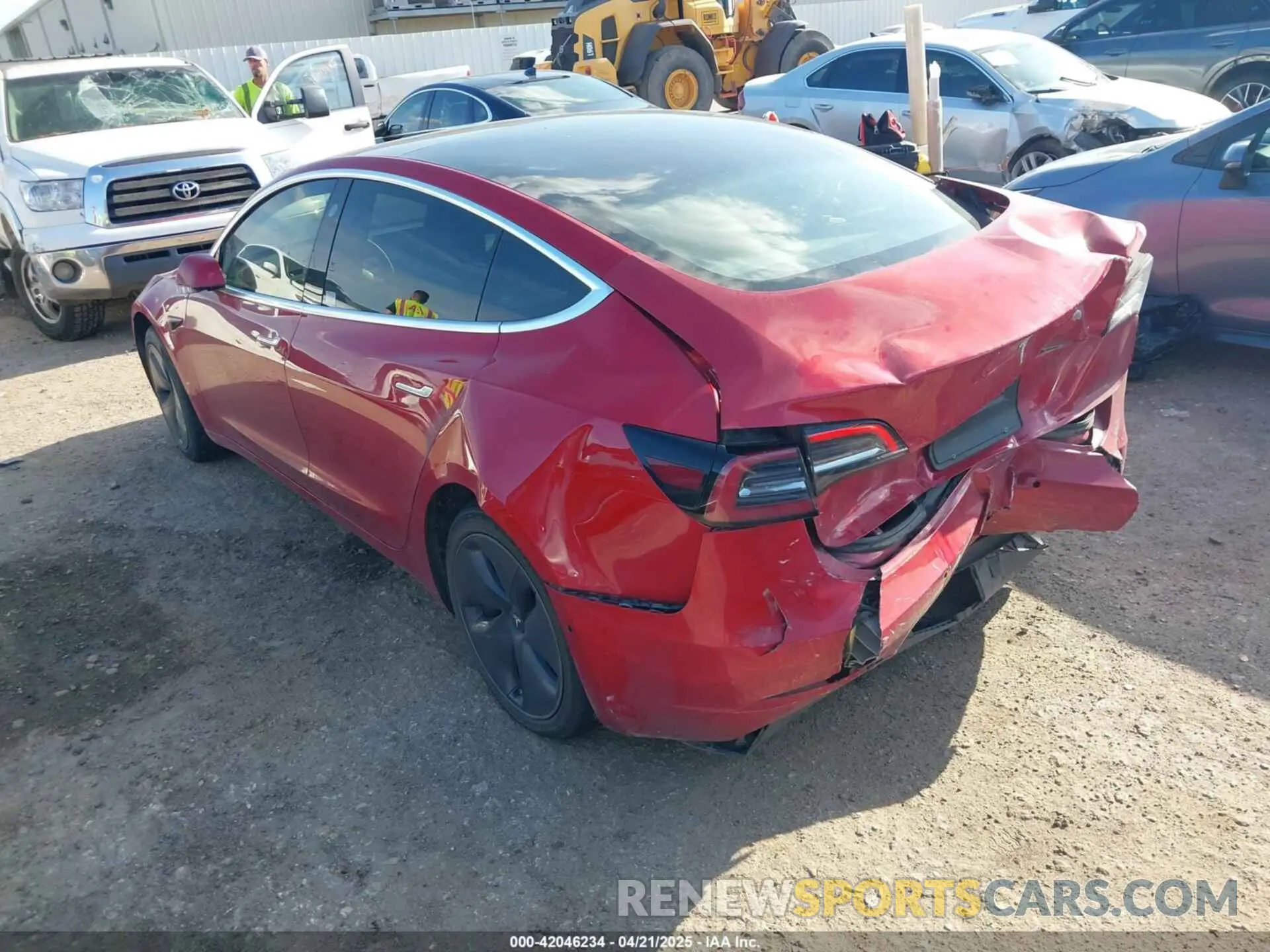 3 Photograph of a damaged car 5YJ3E1EA0LF611657 TESLA MODEL 3 2020