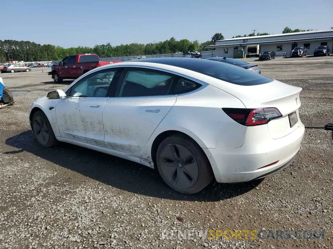 2 Photograph of a damaged car 5YJ3E1EA0LF631844 TESLA MODEL 3 2020
